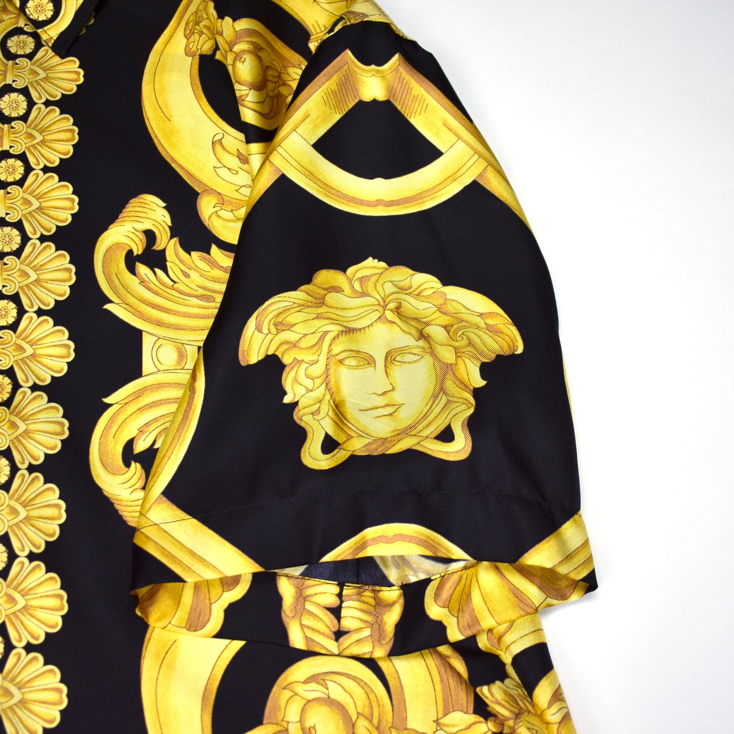 Versace - Black / Gold Barocco Medusa Silk Shirt