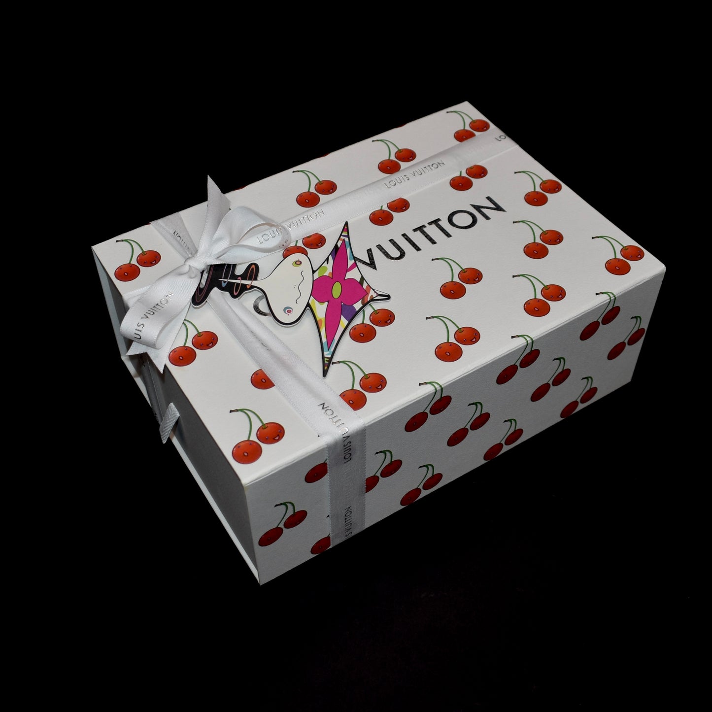 Louis Vuitton x Murakami - Monogram Cerise Square 90 (White/Cherry)