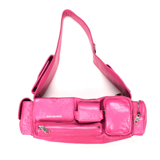 Balenciaga - Superbusy XS Sling Bag (Bright Pink)