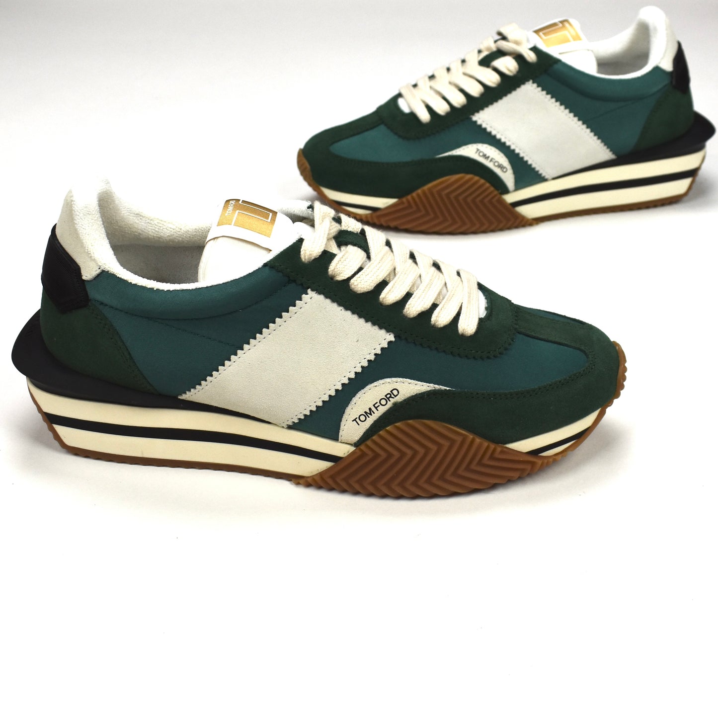 Tom Ford - Green Suede James Sneakers
