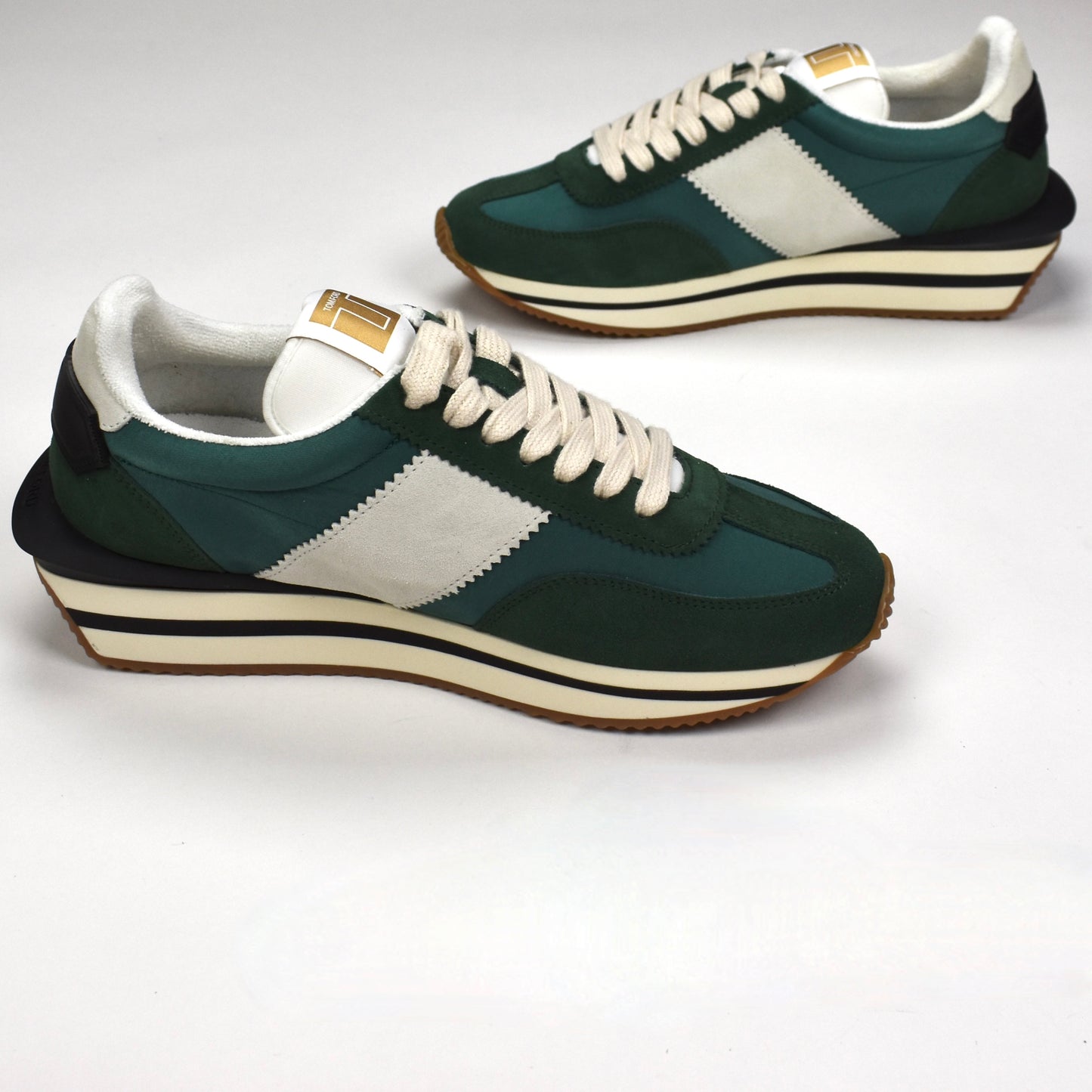 Tom Ford - Green Suede James Sneakers