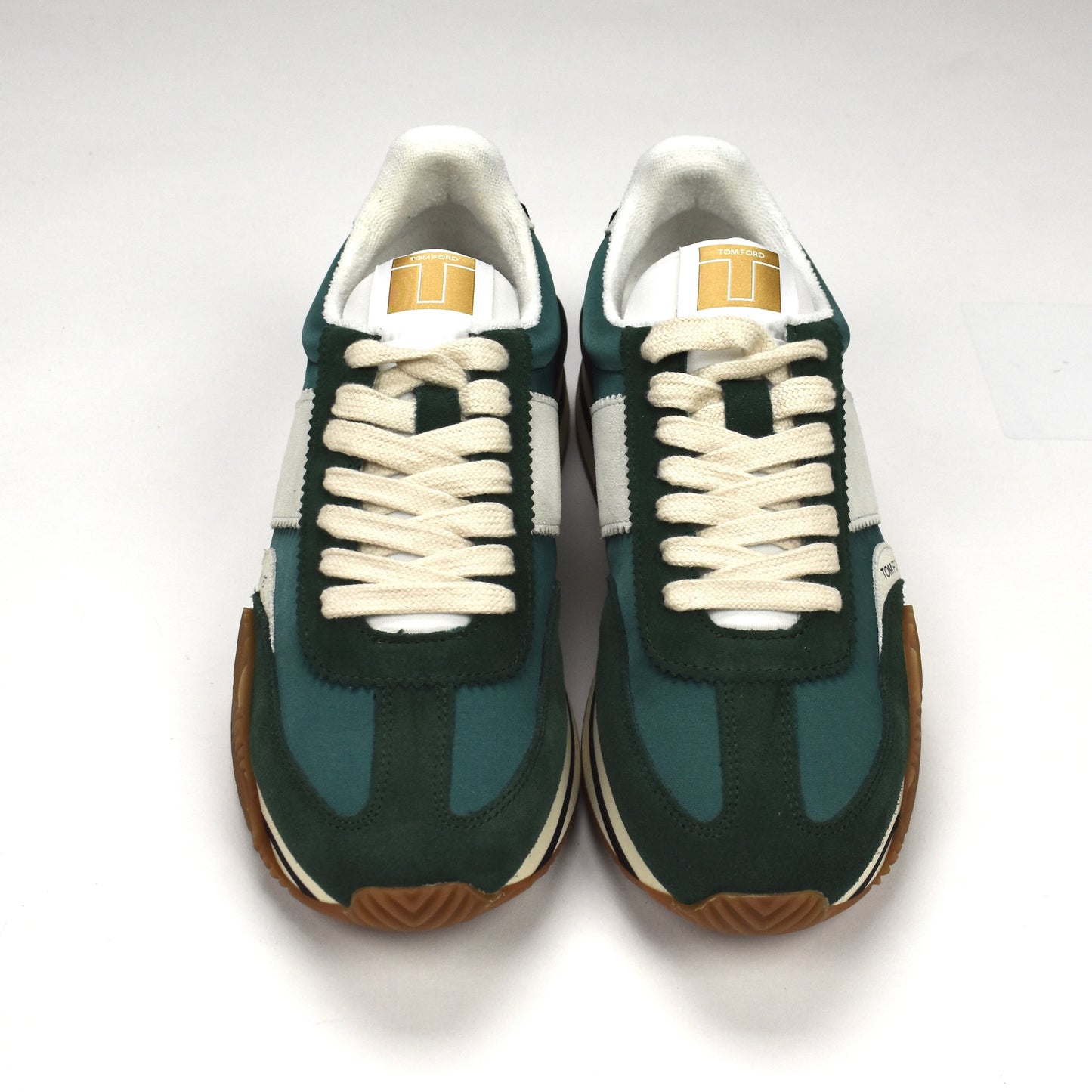 Tom Ford - Green Suede James Sneakers