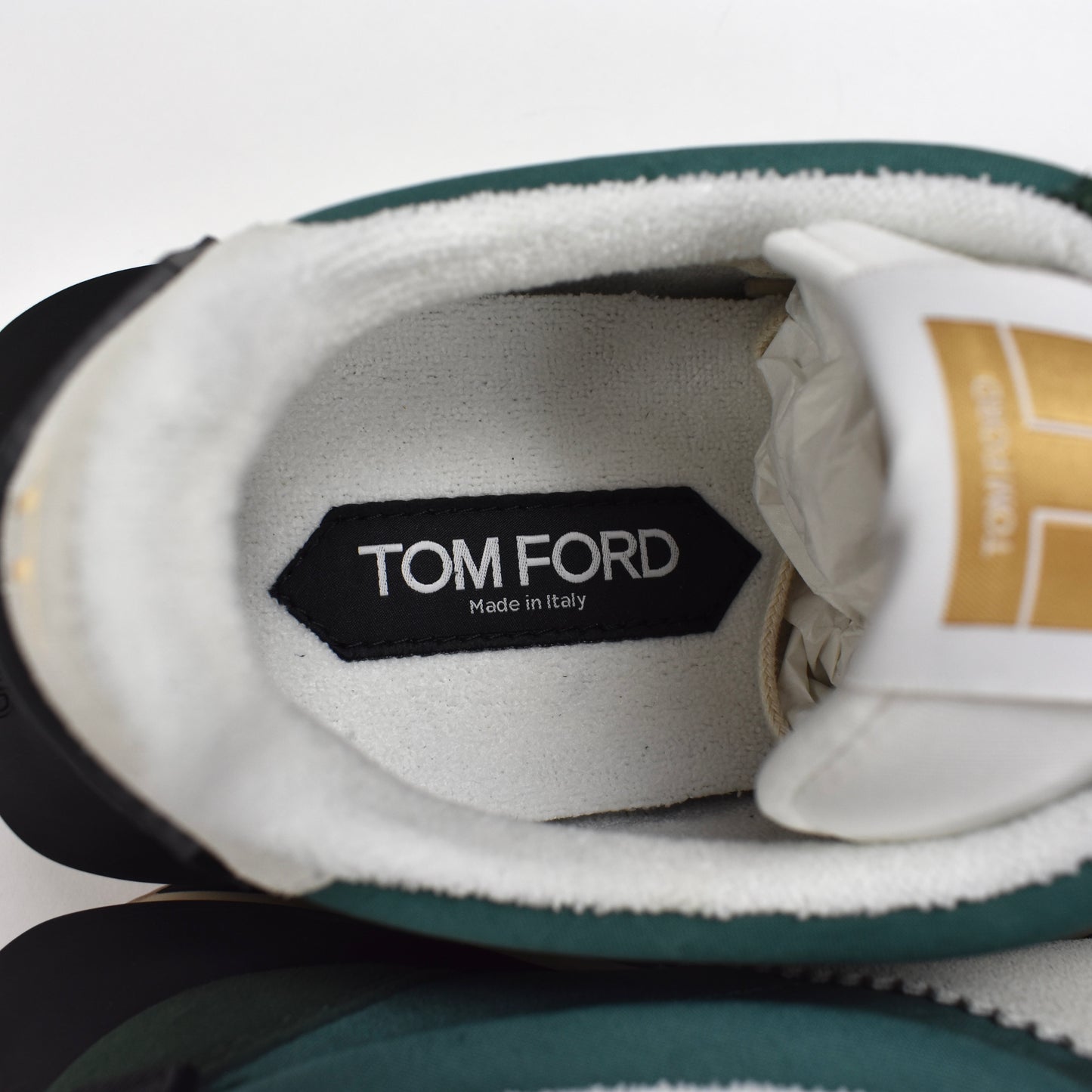 Tom Ford - Green Suede James Sneakers