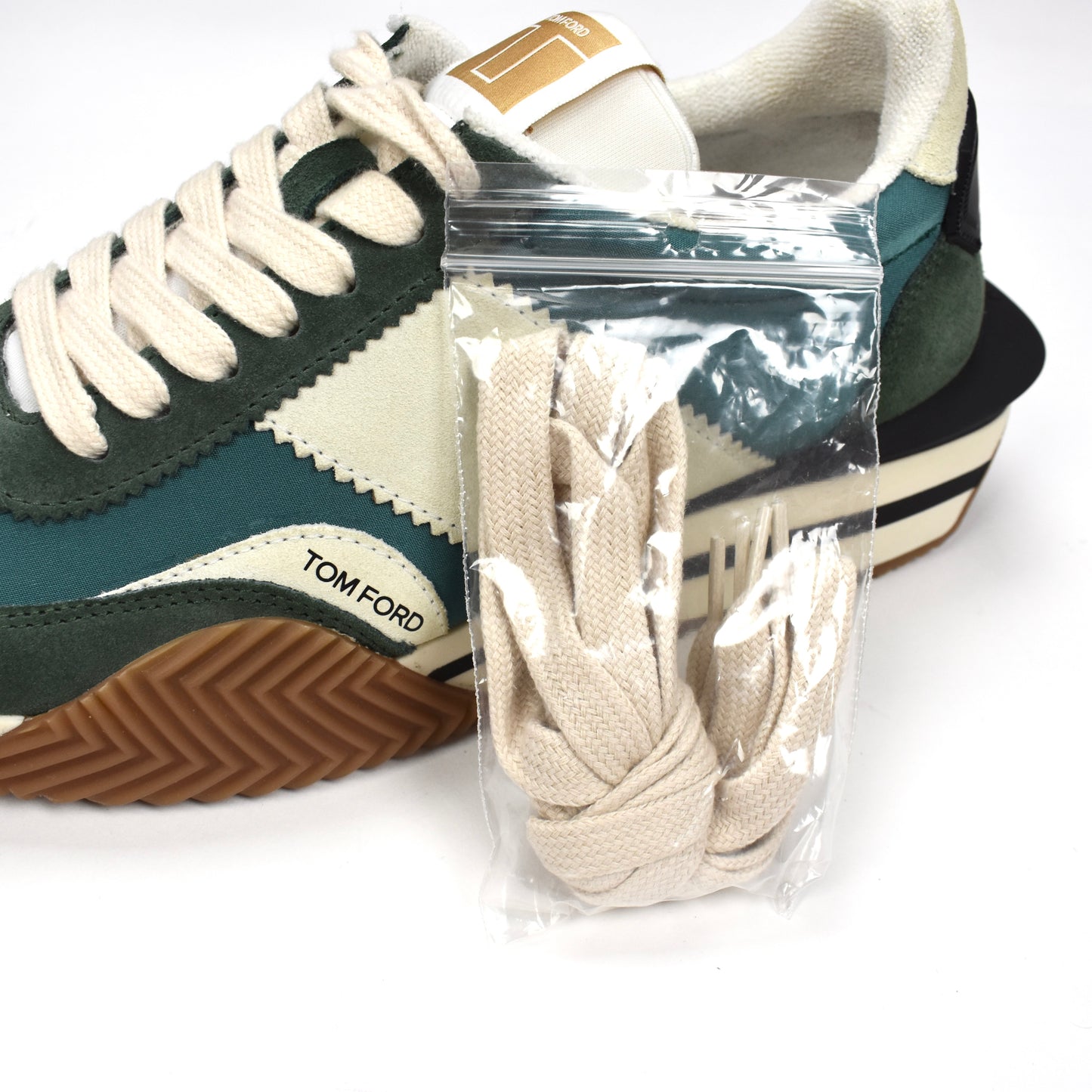 Tom Ford - Green Suede James Sneakers