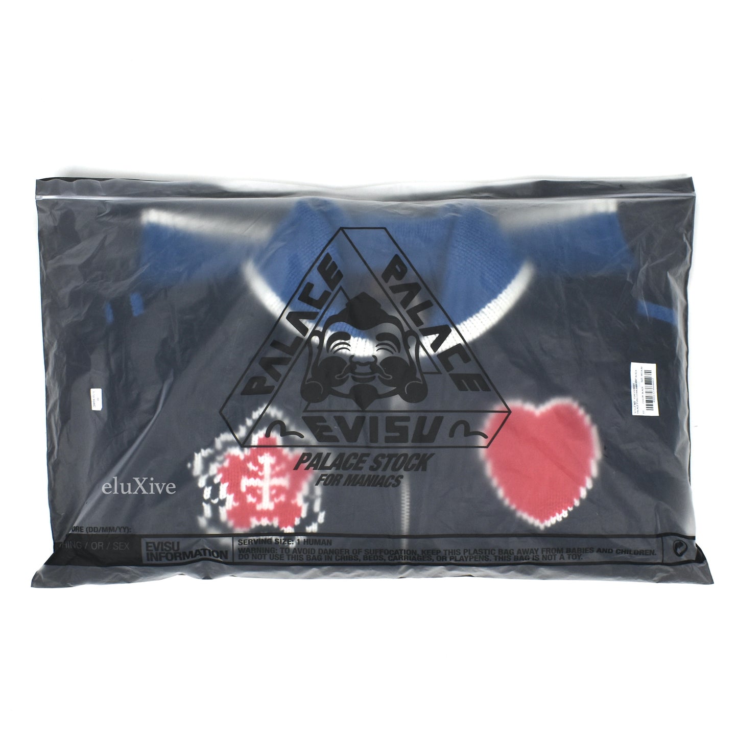 Palace x Evisu - Intarsia Knit Logo Cowichan Sweater
