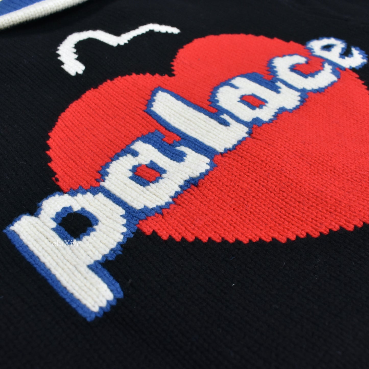 Palace x Evisu - Intarsia Knit Logo Cowichan Sweater
