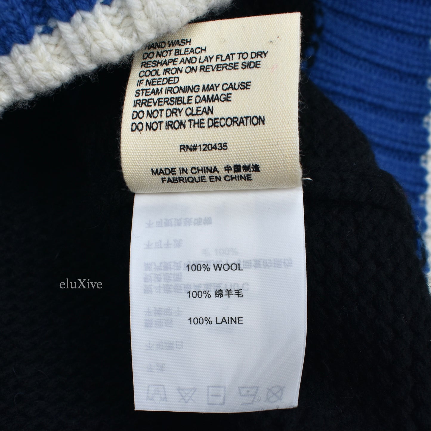 Palace x Evisu - Intarsia Knit Logo Cowichan Sweater