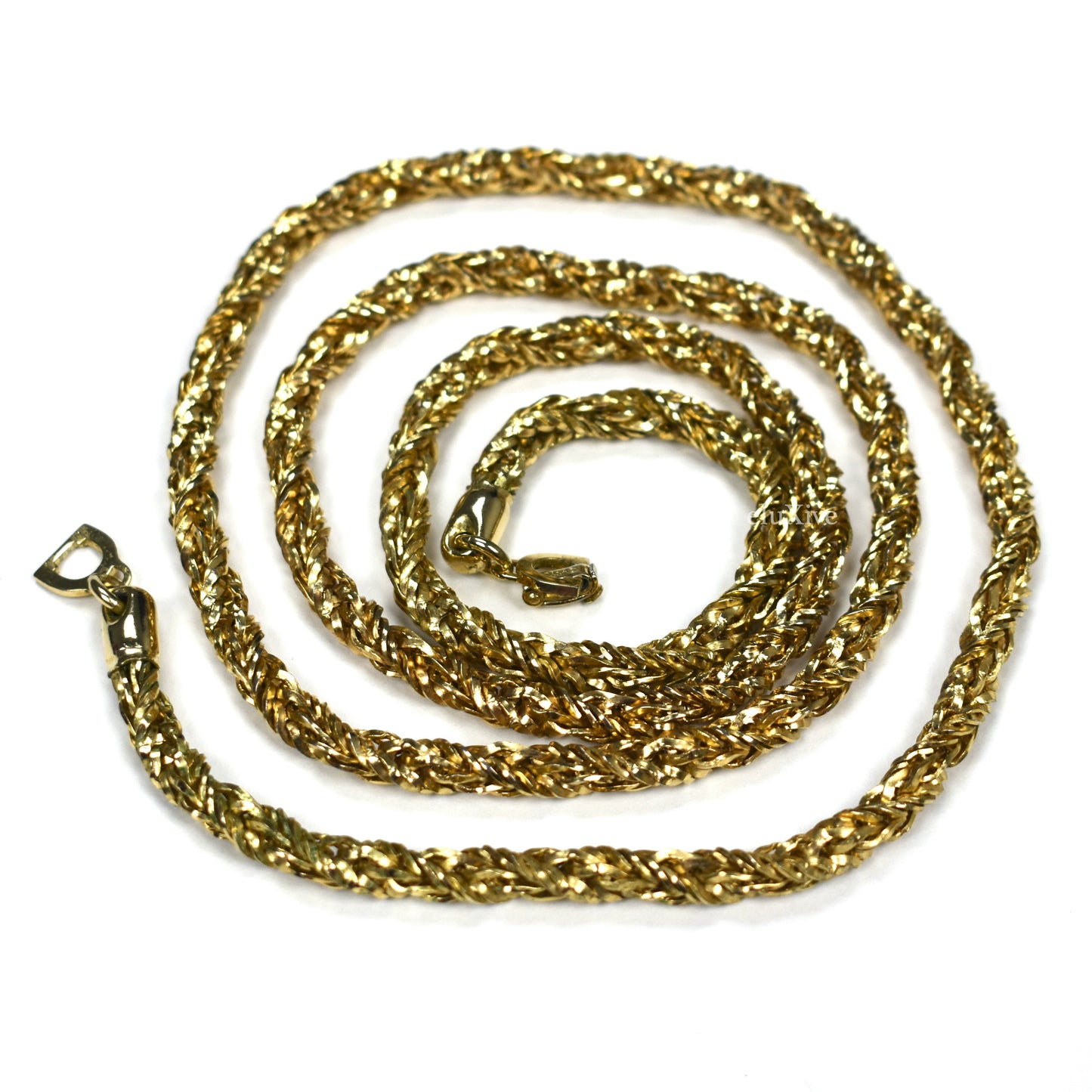 Dior - Vintage 31.5" Gold Rope Chain Necklace
