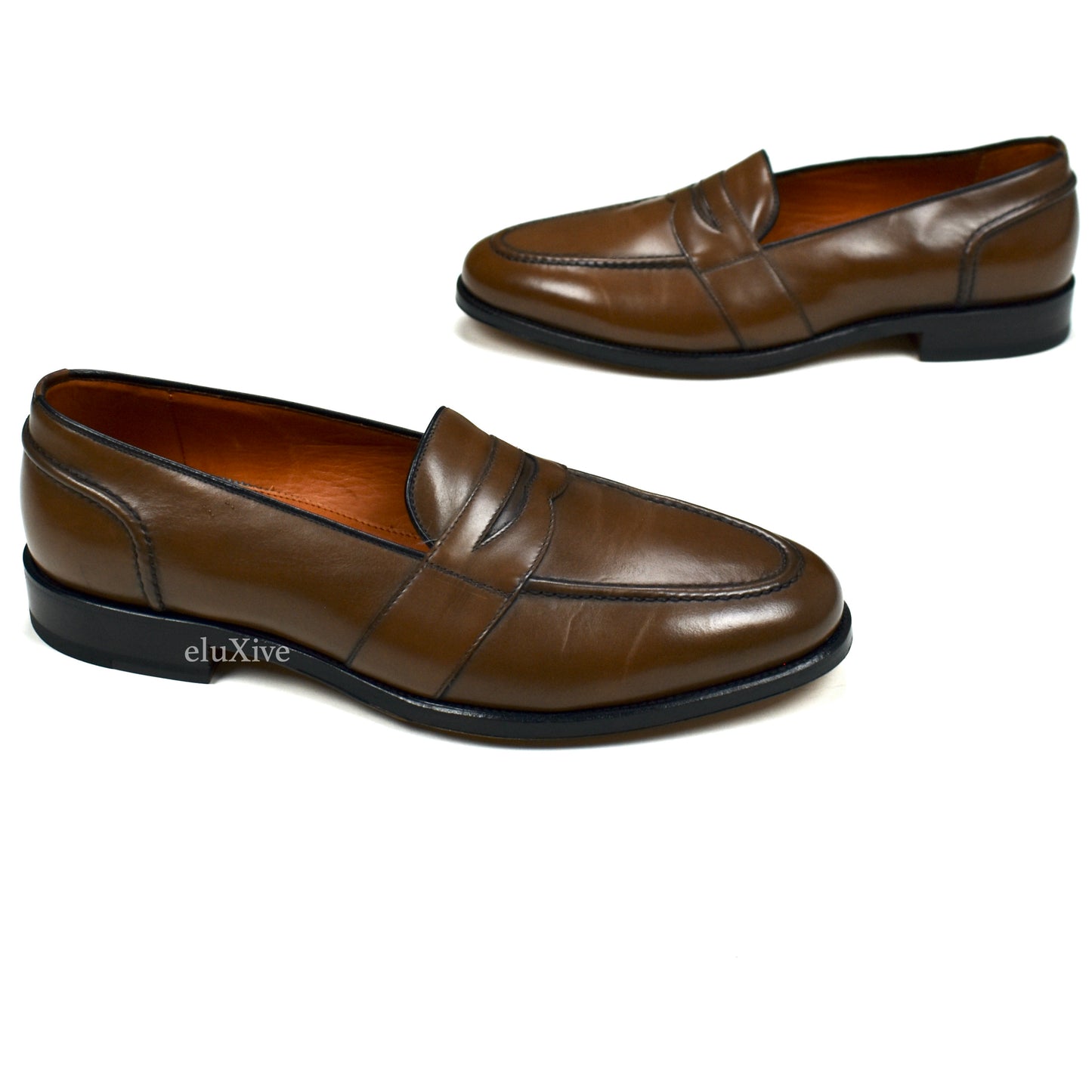 Tom Ford - Brown Calf Leather Penny Loafers