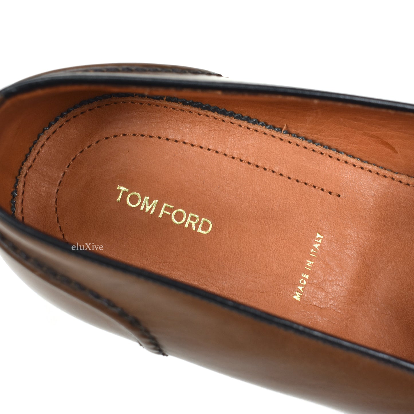 Tom Ford - Brown Calf Leather Penny Loafers
