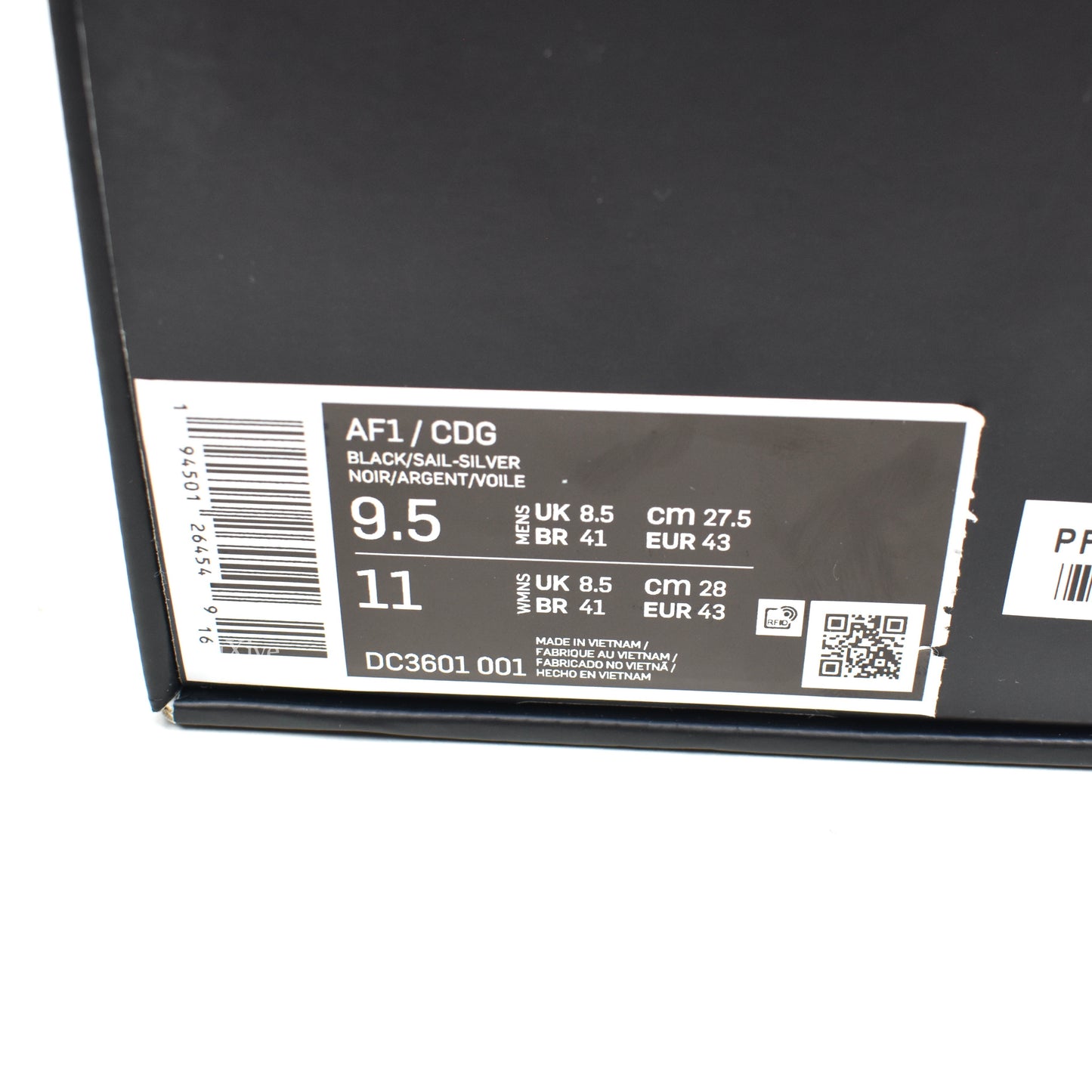 Comme des Garcons x Nike - Air Force 1 Mid CDG (Black)