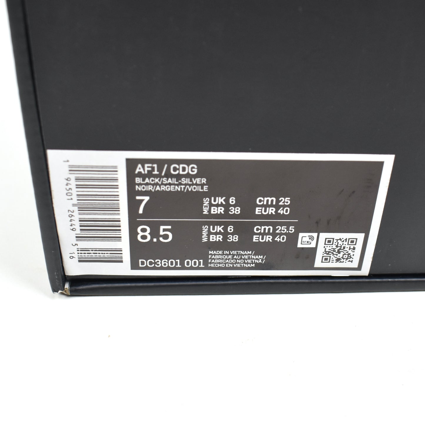 Comme des Garcons x Nike - Air Force 1 Mid CDG (Black)
