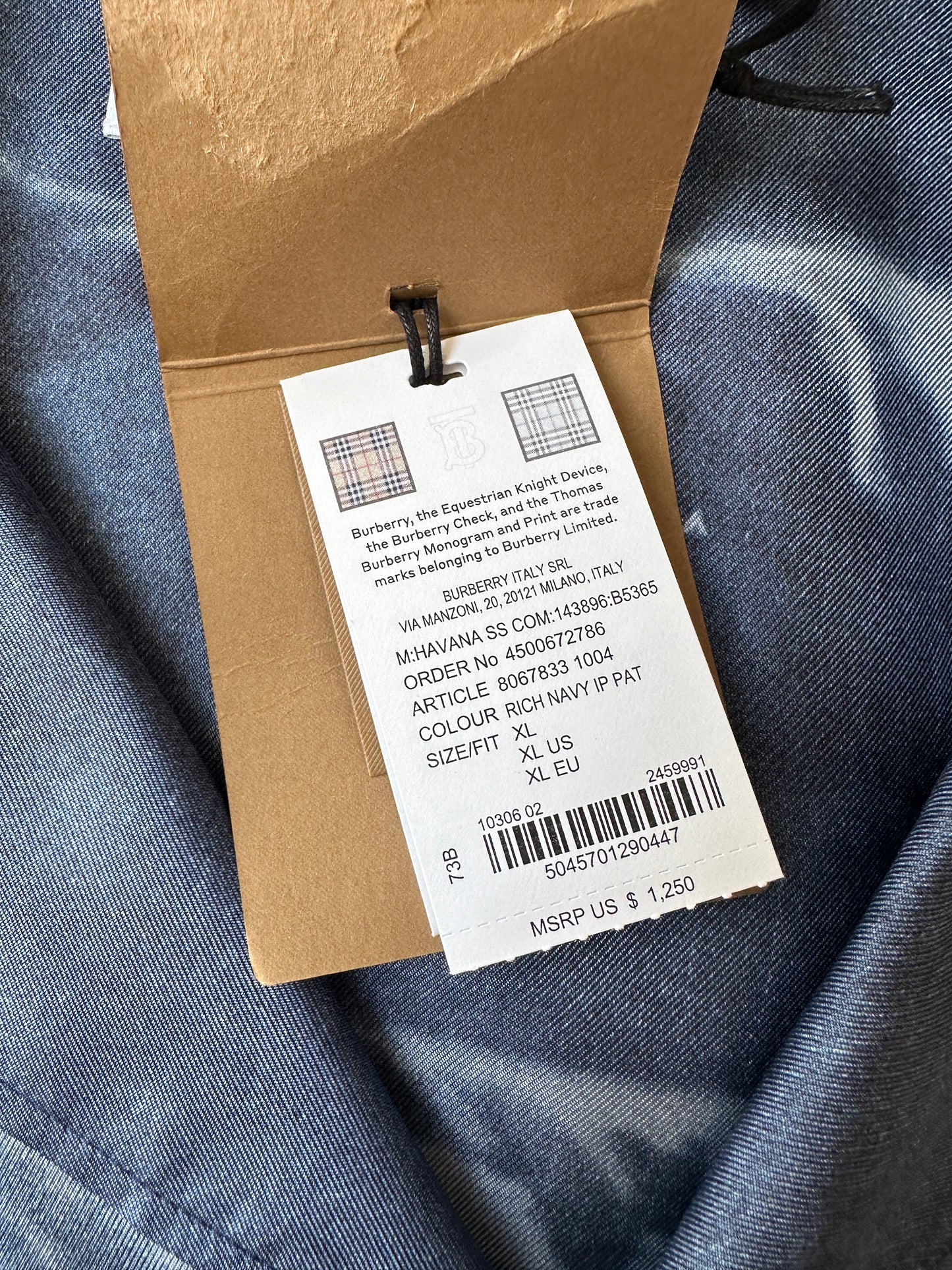 Burberry - Shark Print Silk Shirt