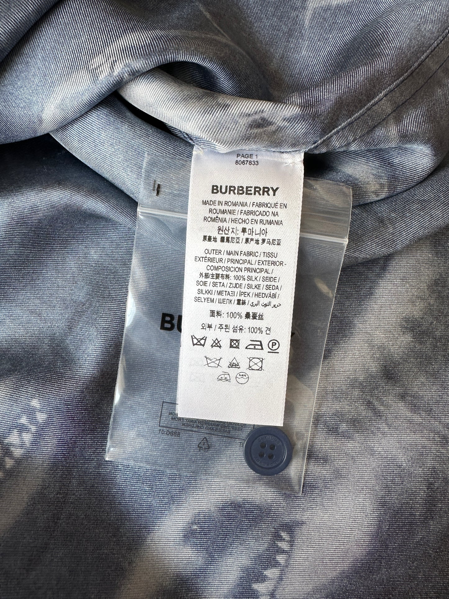 Burberry - Shark Print Silk Shirt