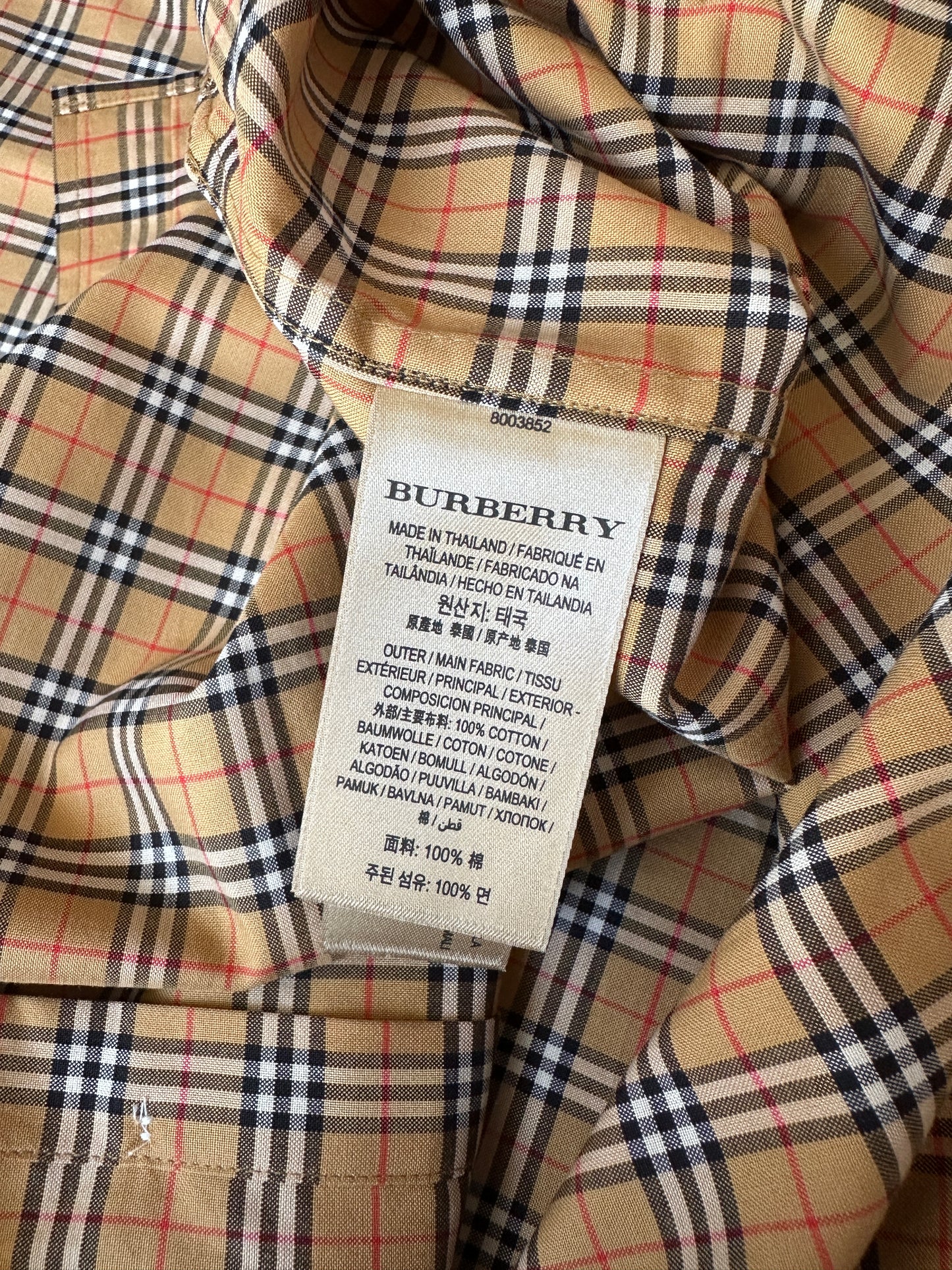 Burberry - Beige Archive Check Button Down Shirt