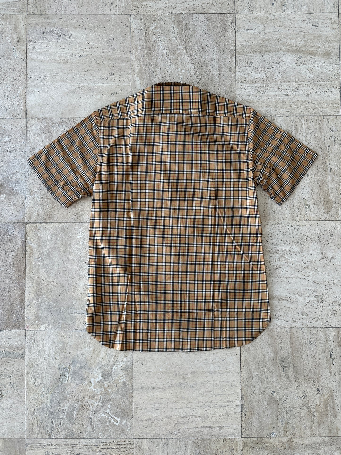 Burberry - Beige Archive Check Button Down Shirt