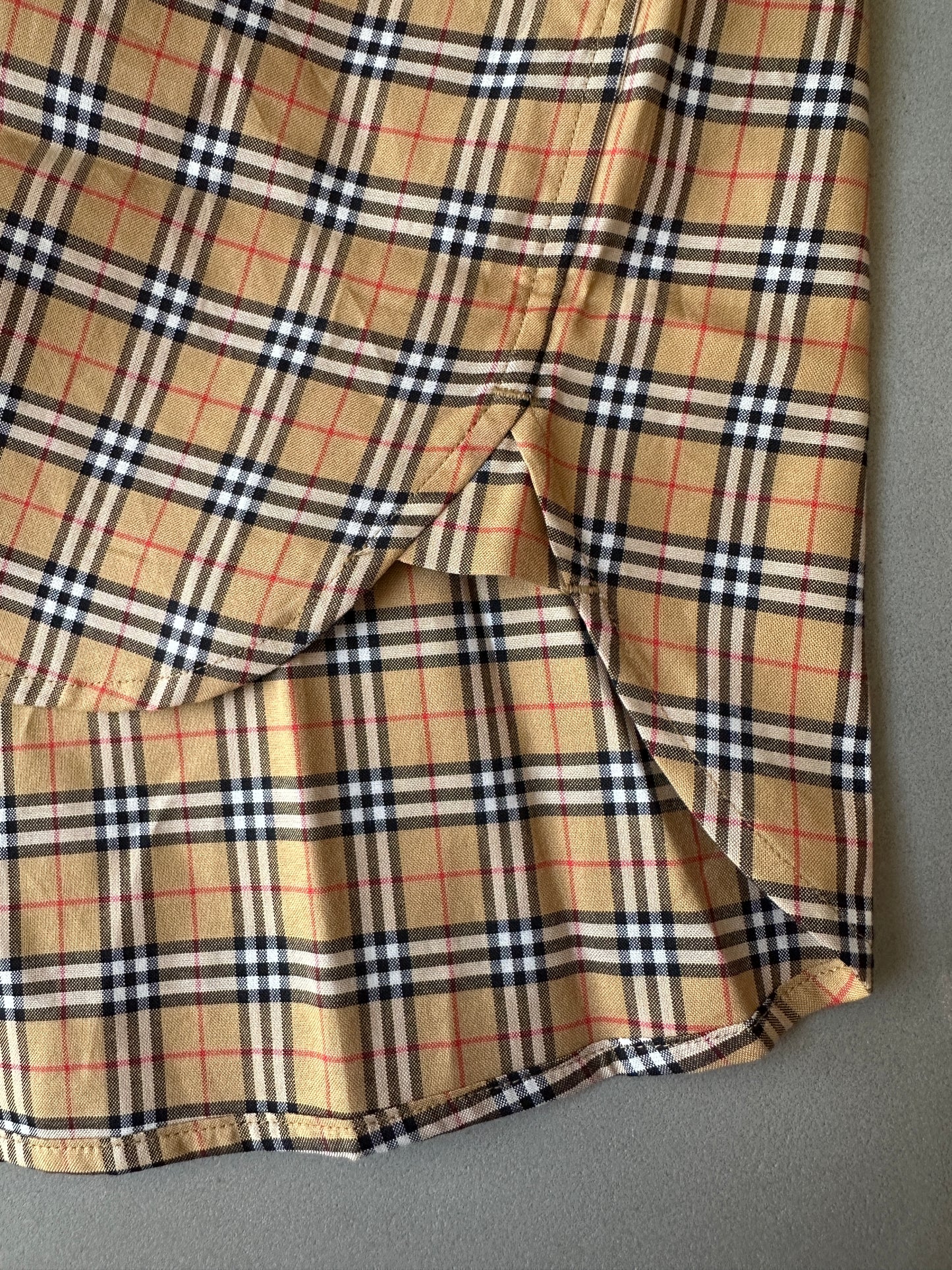Burberry - Beige Archive Check Button Down Shirt