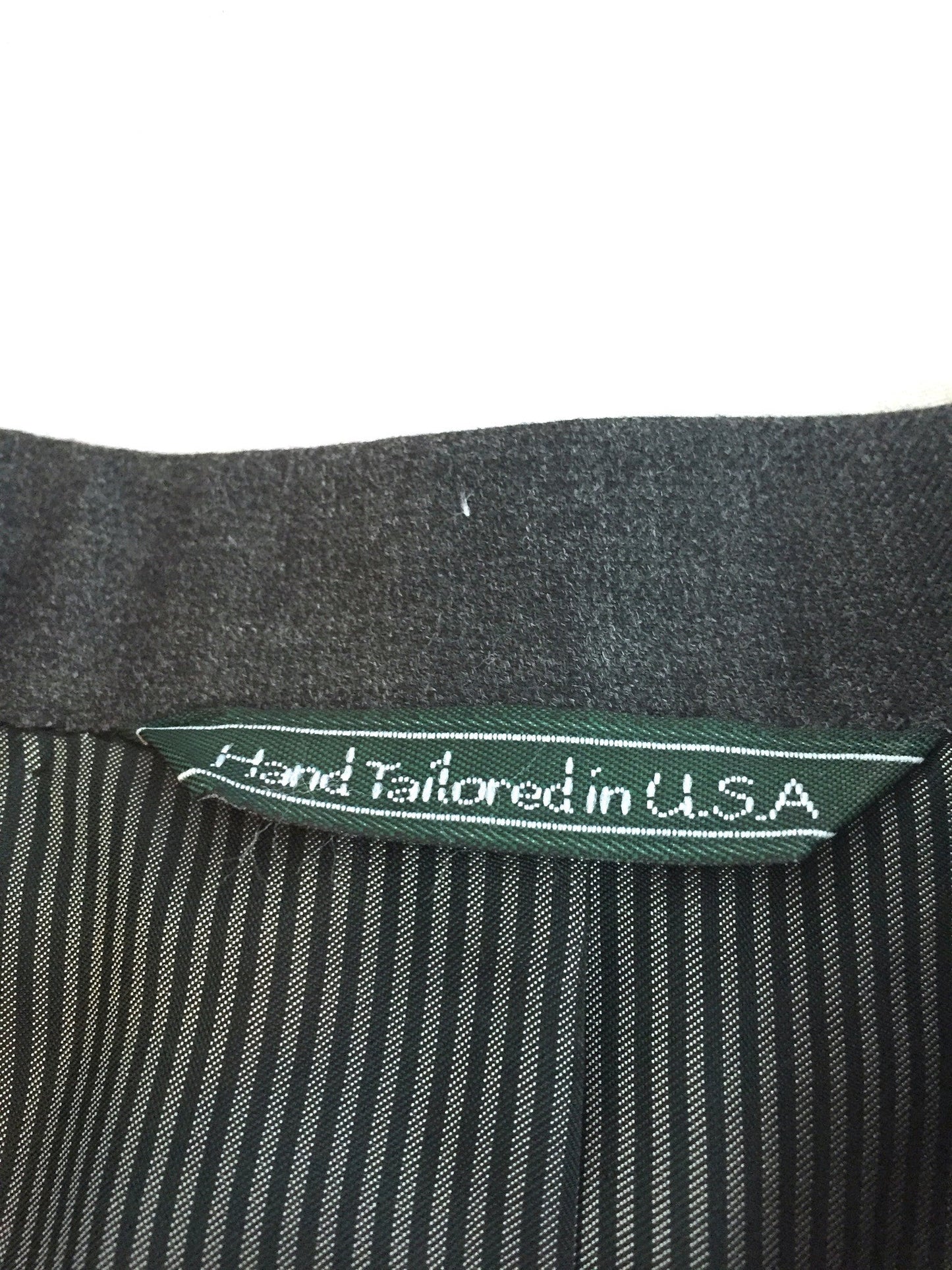 Martin Greenfield - Charcoal Gray 100% Wool Suit