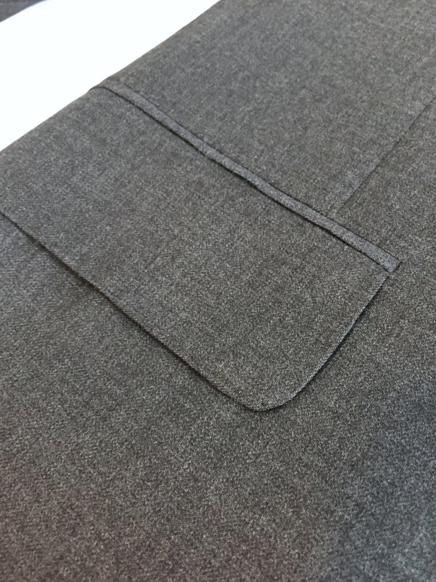Martin Greenfield - Charcoal Gray 100% Wool Suit