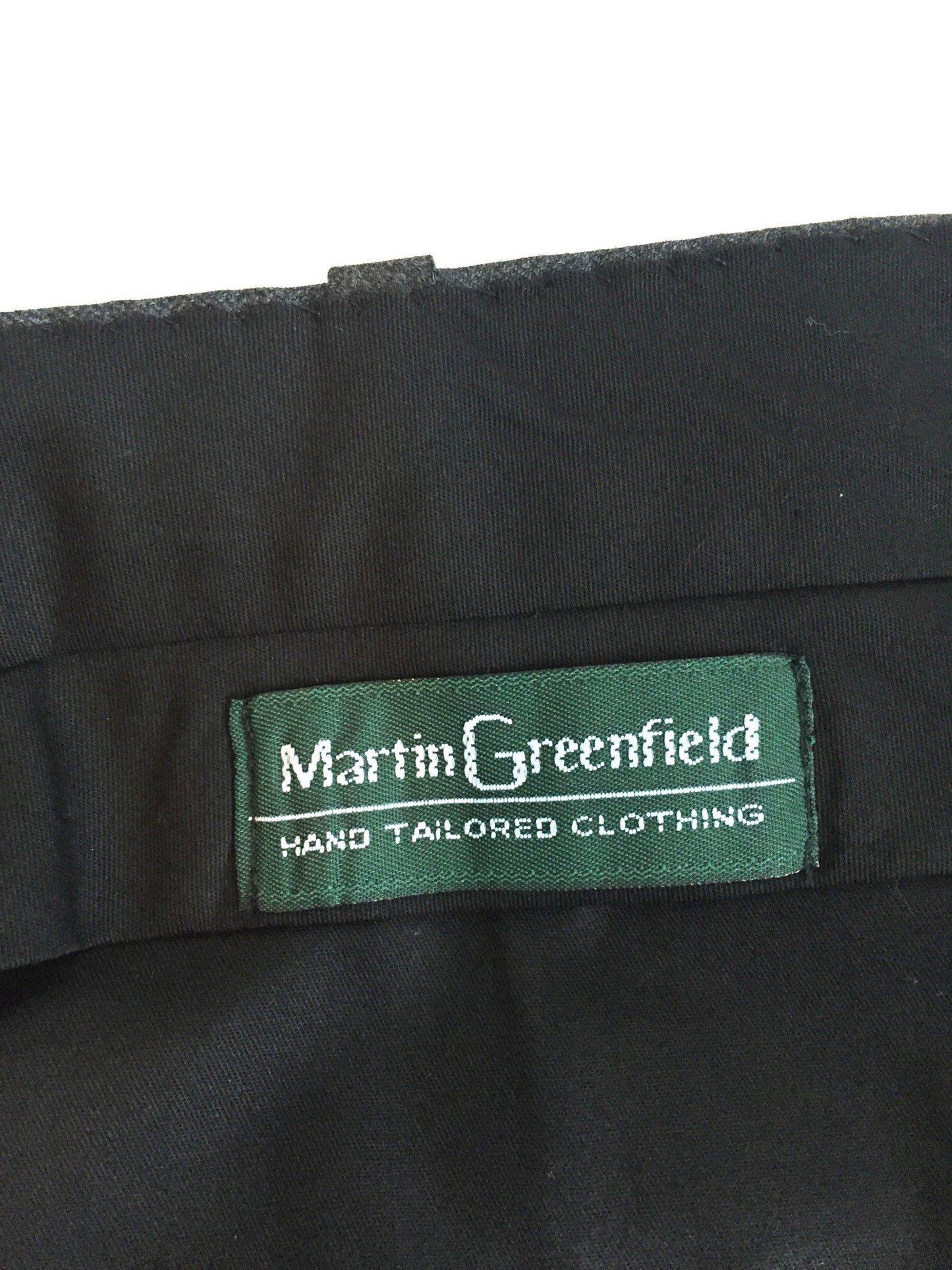 Martin Greenfield - Charcoal Gray 100% Wool Suit
