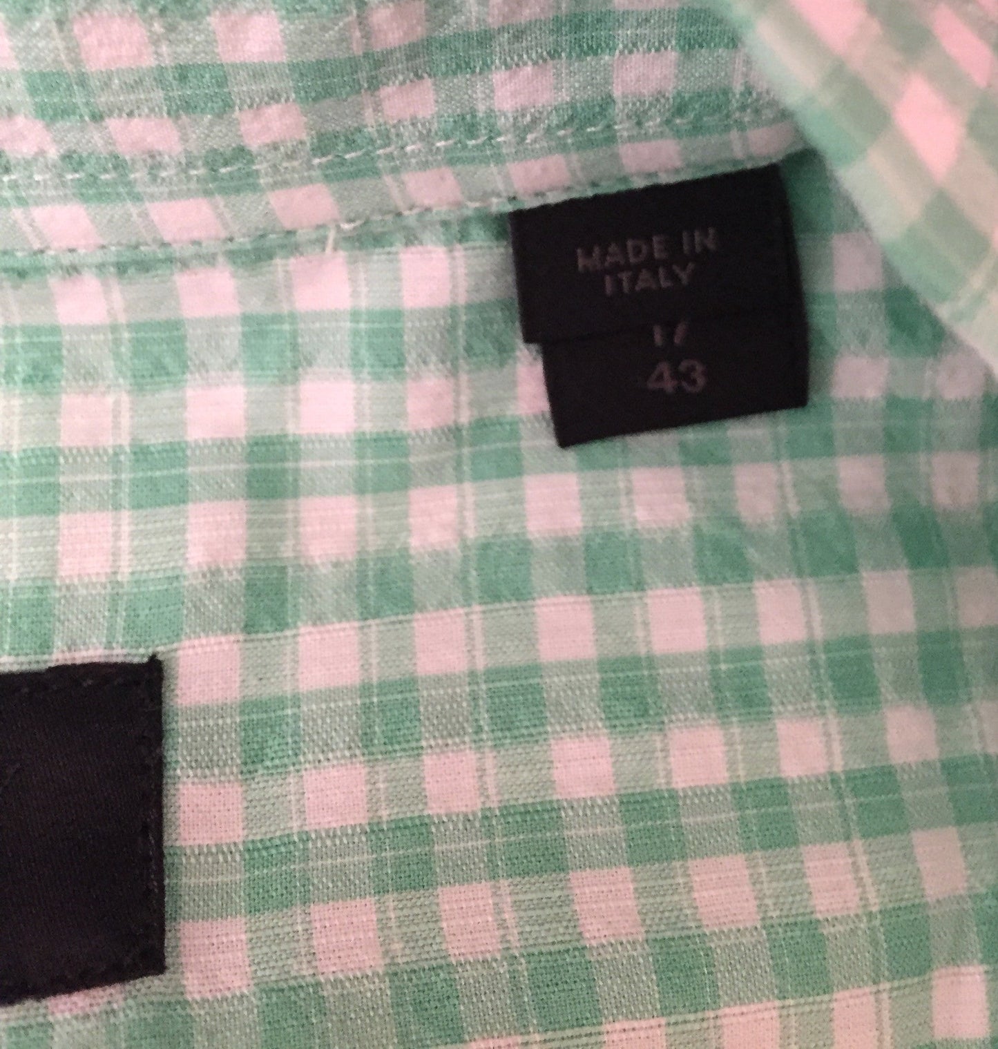 Burberry Prorsum - SS14 Green Gingham Plaid Button Down Shirt