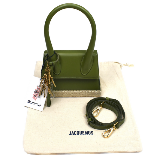 Jacquemus - Le Chiquito Moyen Cordao Espadrille Bag (Olive)