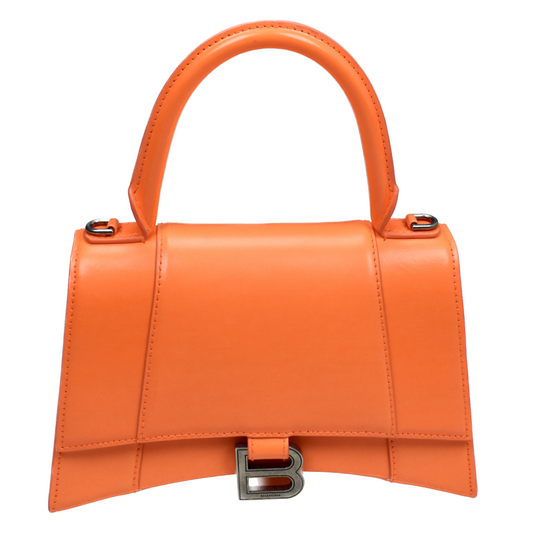 Balenciaga - Small Leather Hourglass Bag (Fluo Orange)