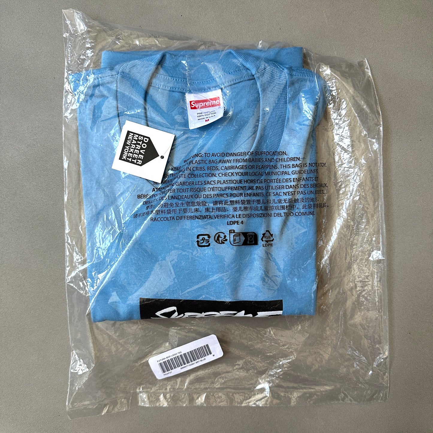 Supreme - Futura Box Logo T-Shirt (Bright Blue)