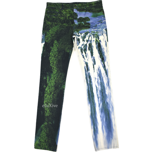 Louis Vuitton - SS22 Amen Break Landscape Print Denim Jeans