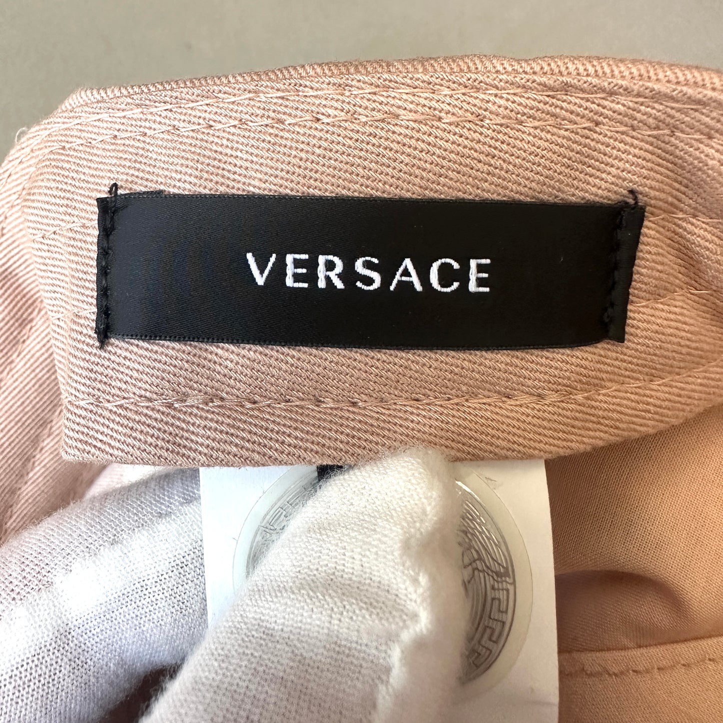 Versace - Tan Medusa Logo Hat