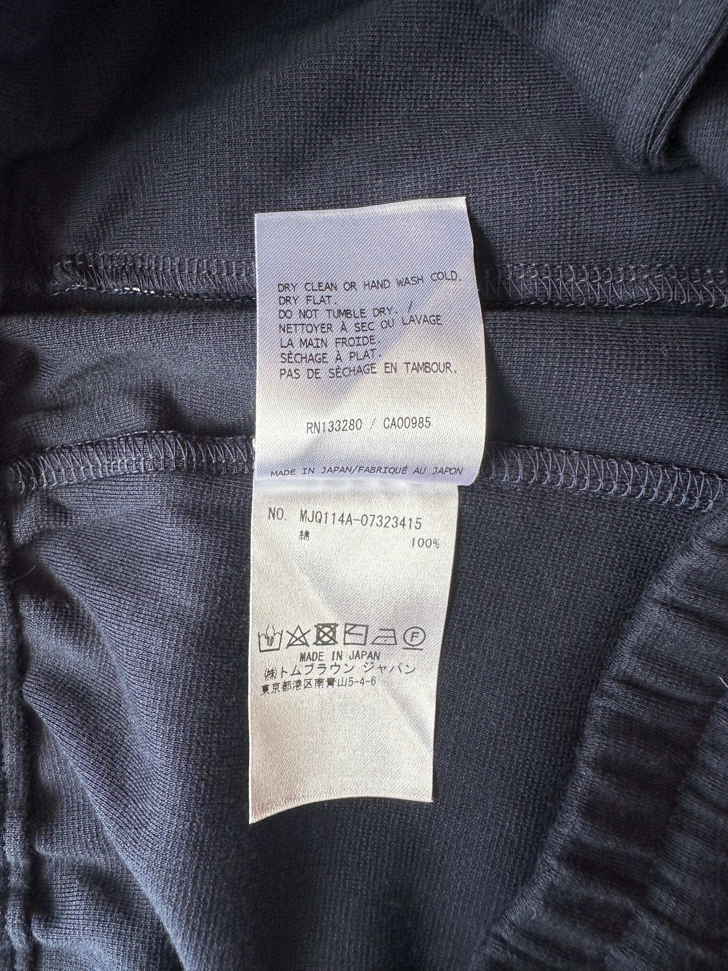 Thom Browne - Navy Logo Patch Track Shorts