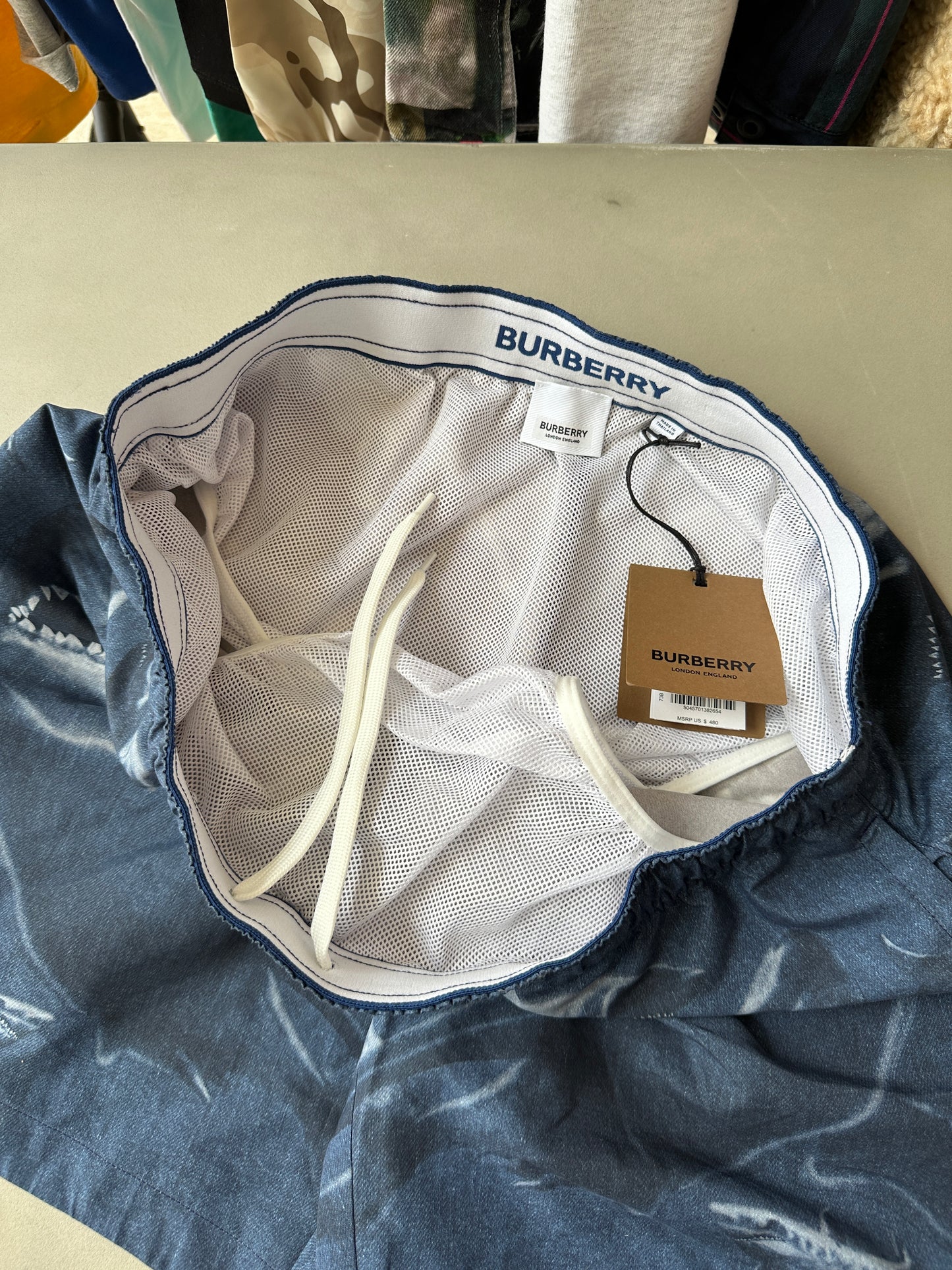 Burberry - Shark Print Swim Shorts