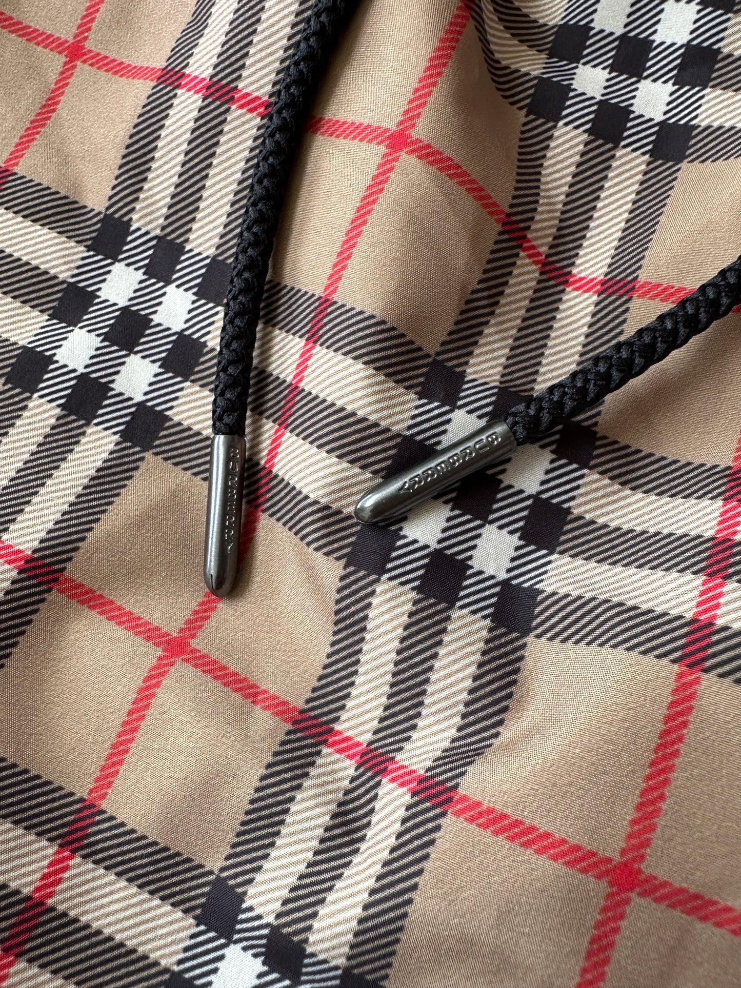 Burberry - Beige Archive Check Swim Shorts
