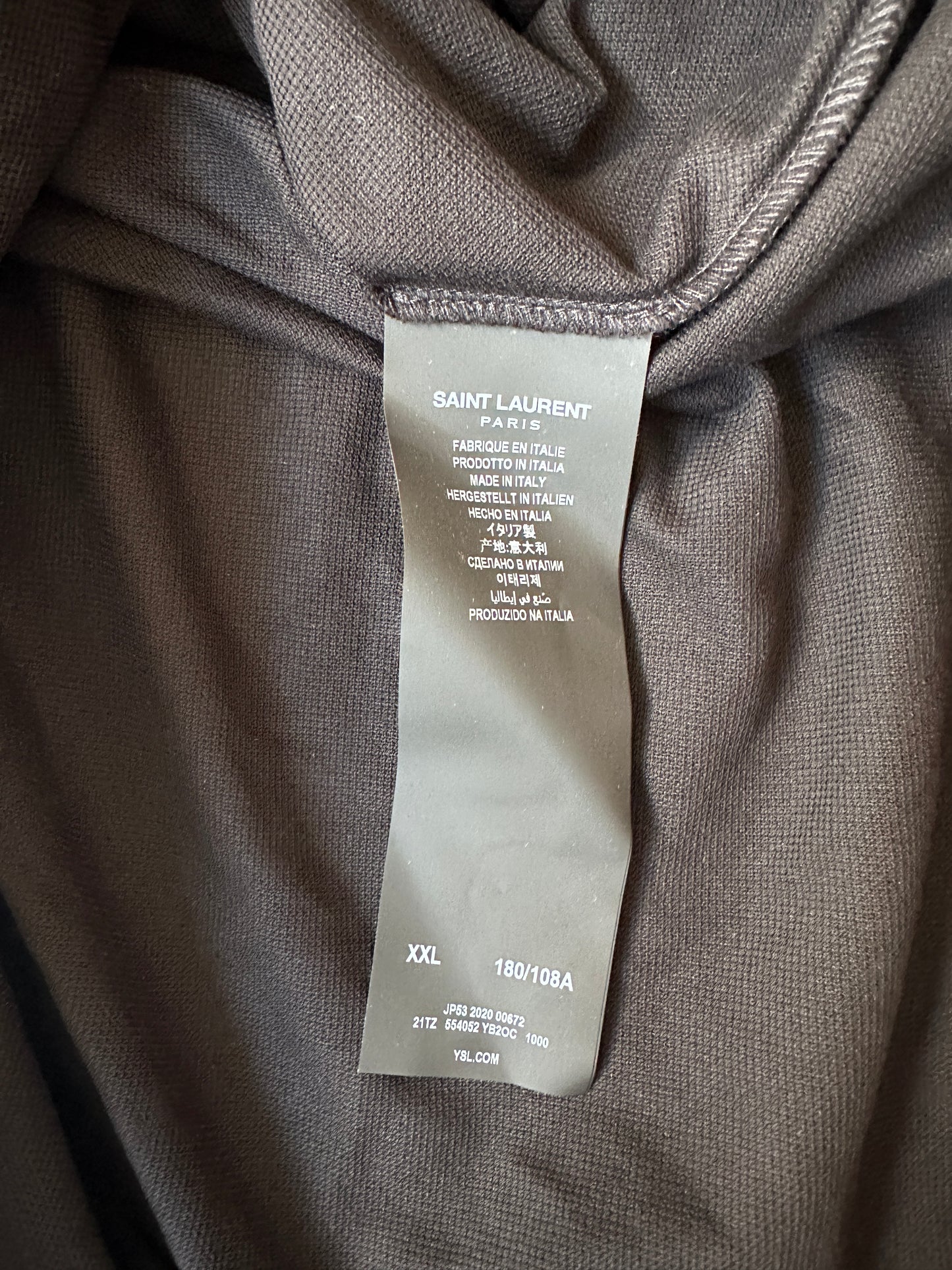 Saint Laurent - Black YSL Logo Polo Shirt