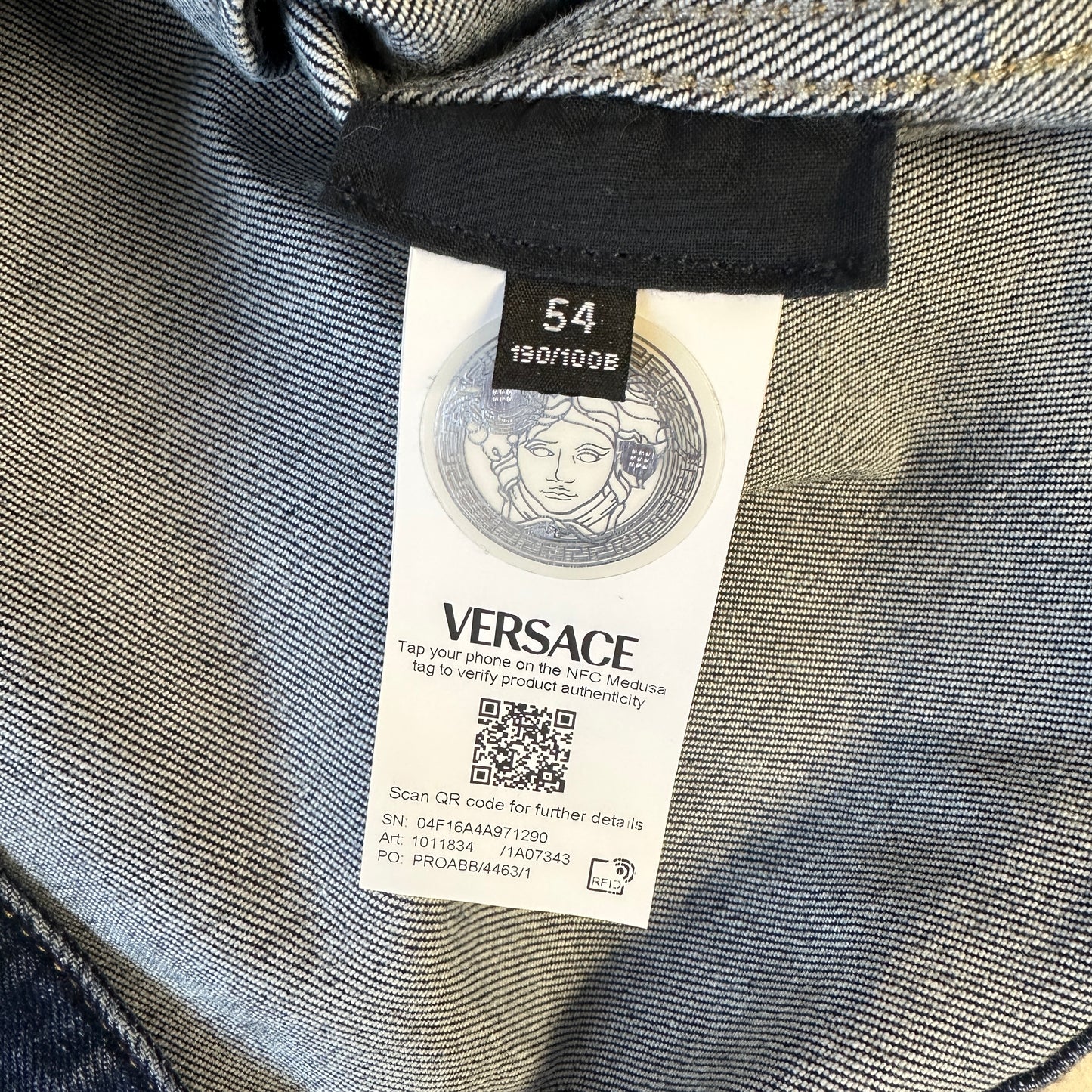 Versace - Medusa Button Blue Denim Trucker Jacket