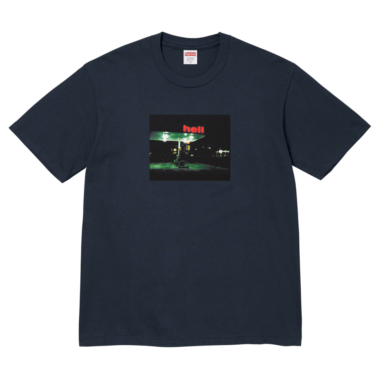 Supreme - Hell Gas Station Photo T-Shirt (Navy) – eluXive