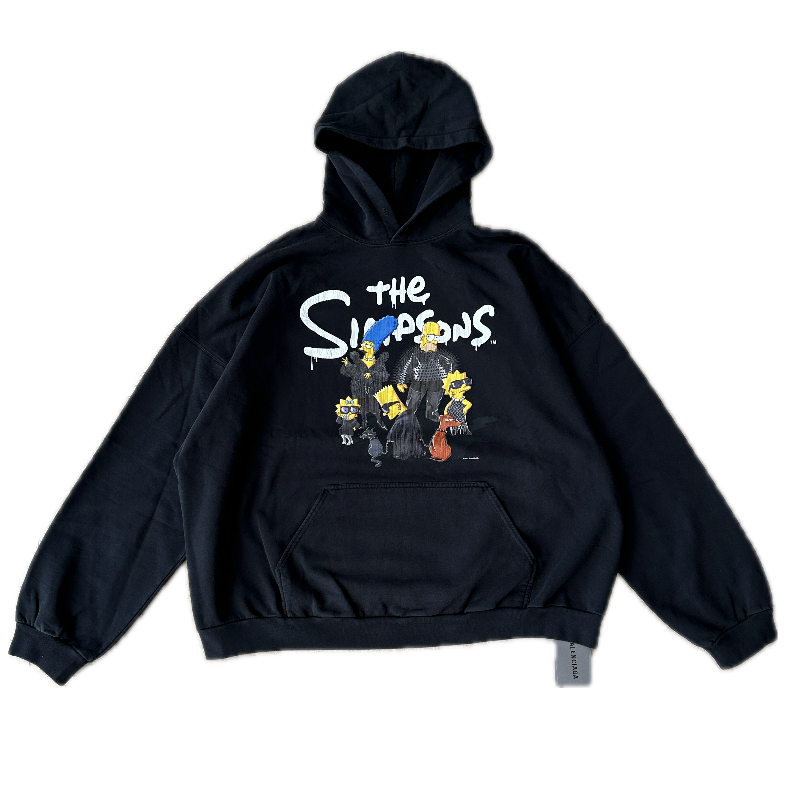 Balenciaga - Black Simpsons Print Hoodie – eluXive