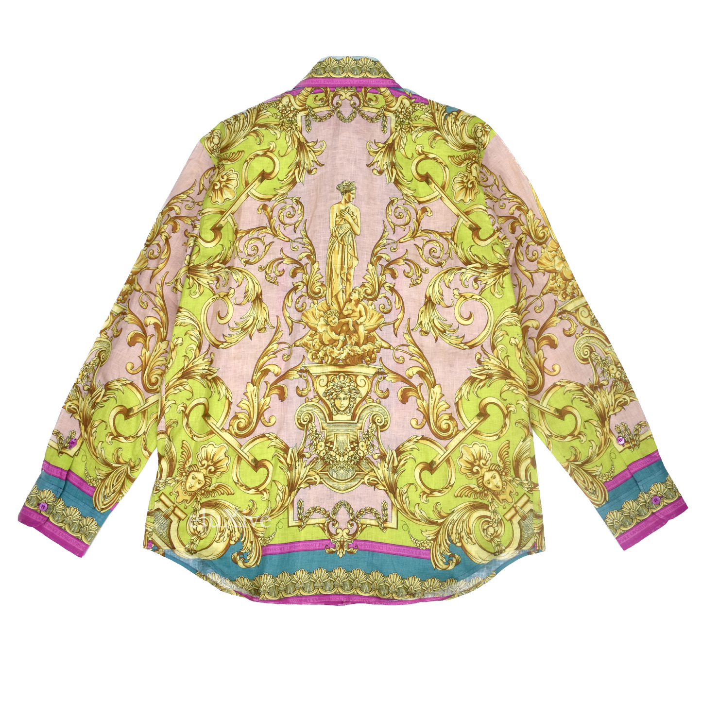 Versace - Barocco Print Linen Shirt