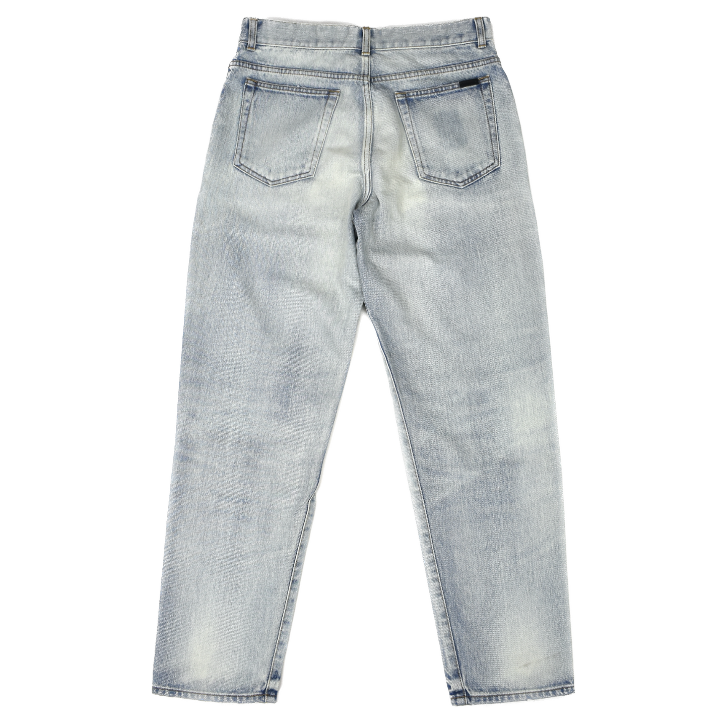 Saint Laurent - Made in Japan Distressed Blue Denim Carrot Jeans