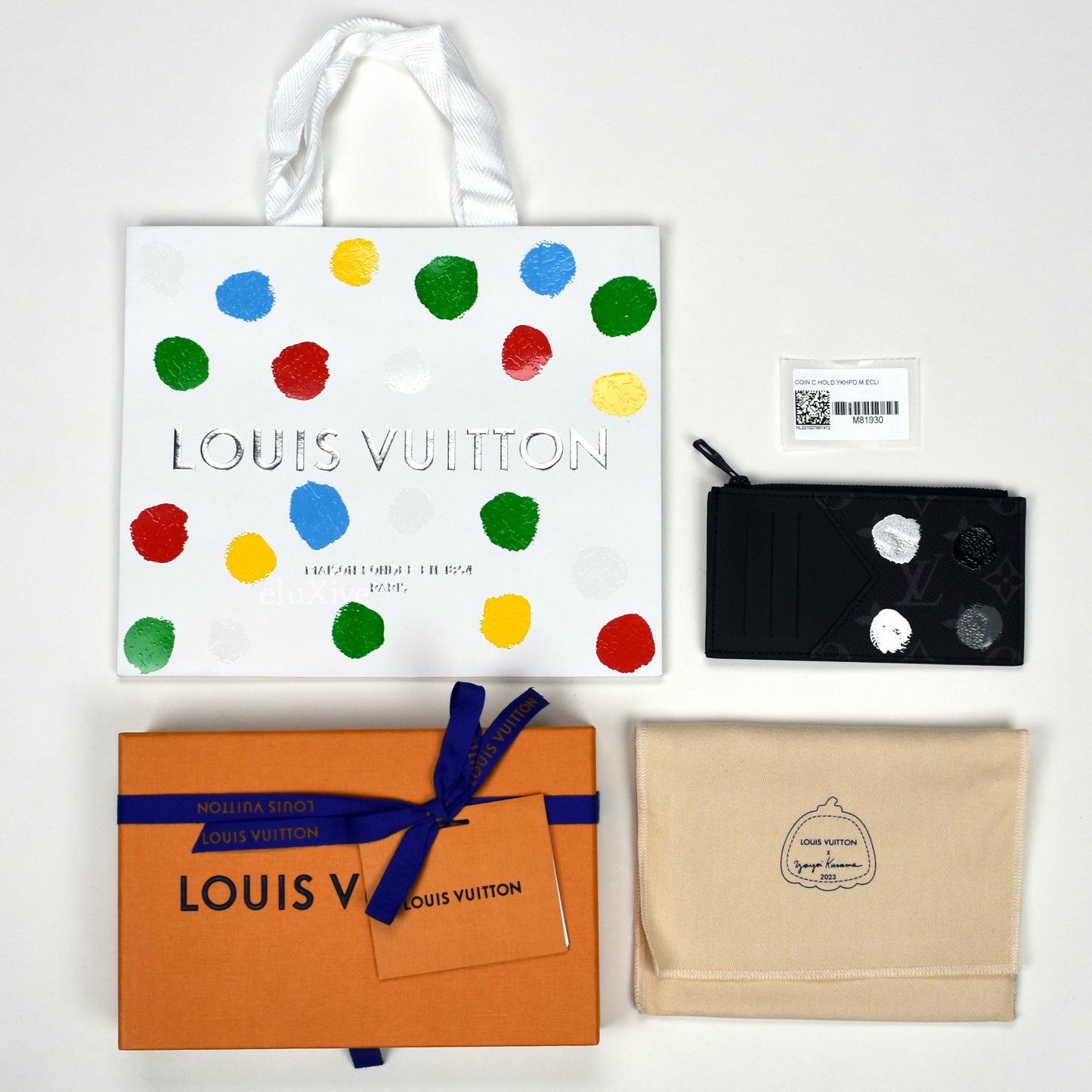 Louis Vuitton x Yayoi Kusama - Polka Dot Paint Monogram Zip Card Holder