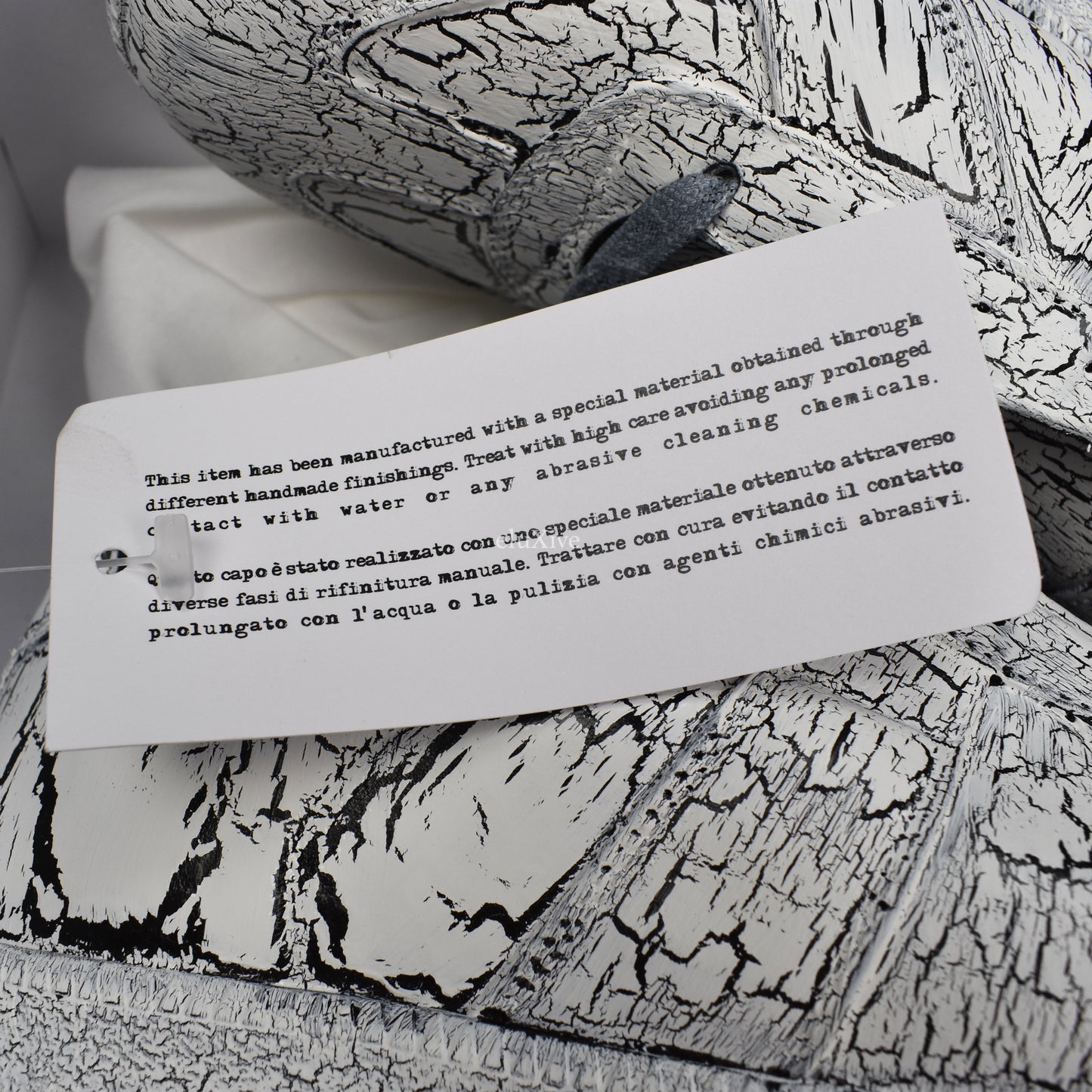 Maison Margiela - Black Leather White Painted GAT Sneakers