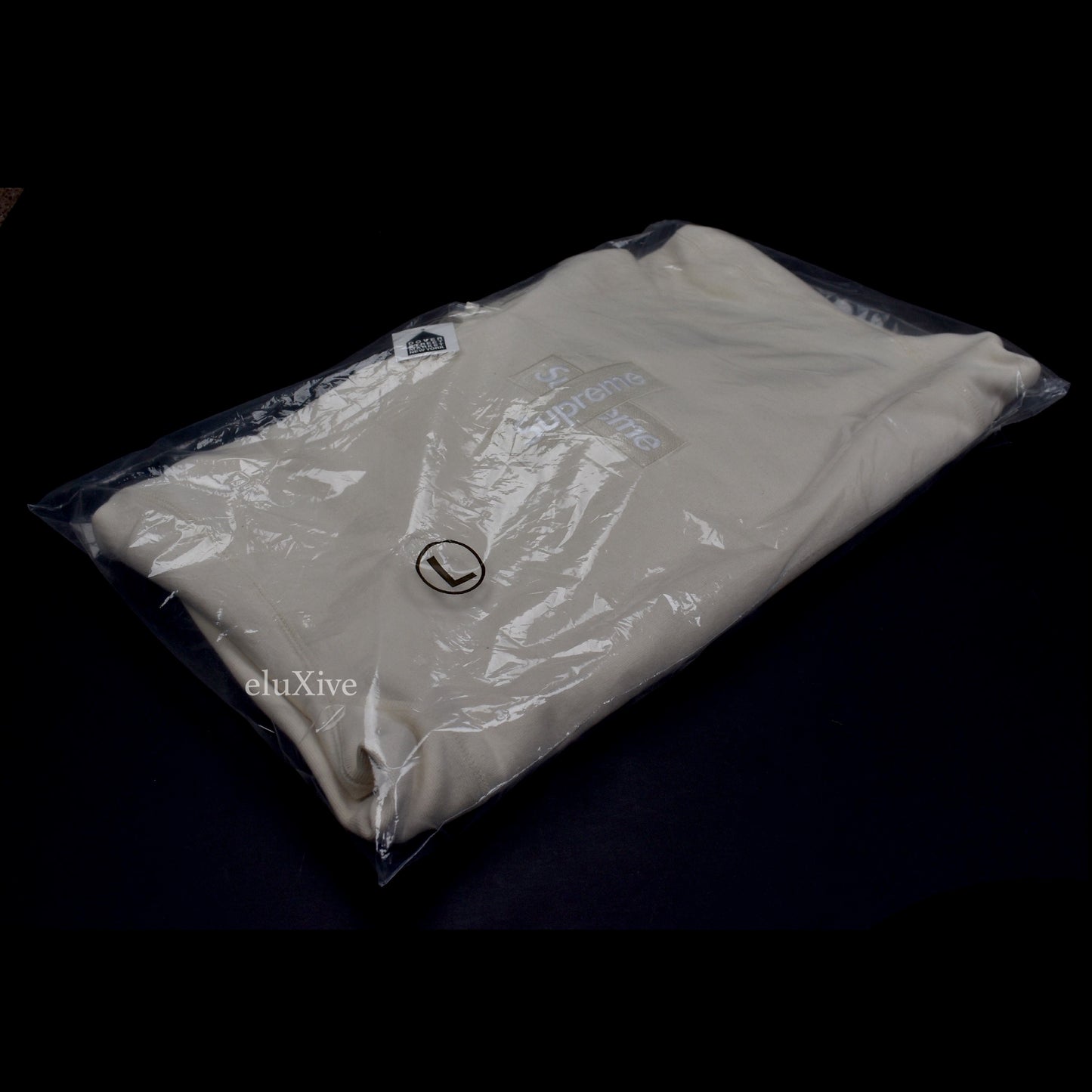 Supreme - Cross Box Logo Hoodie (Natural)