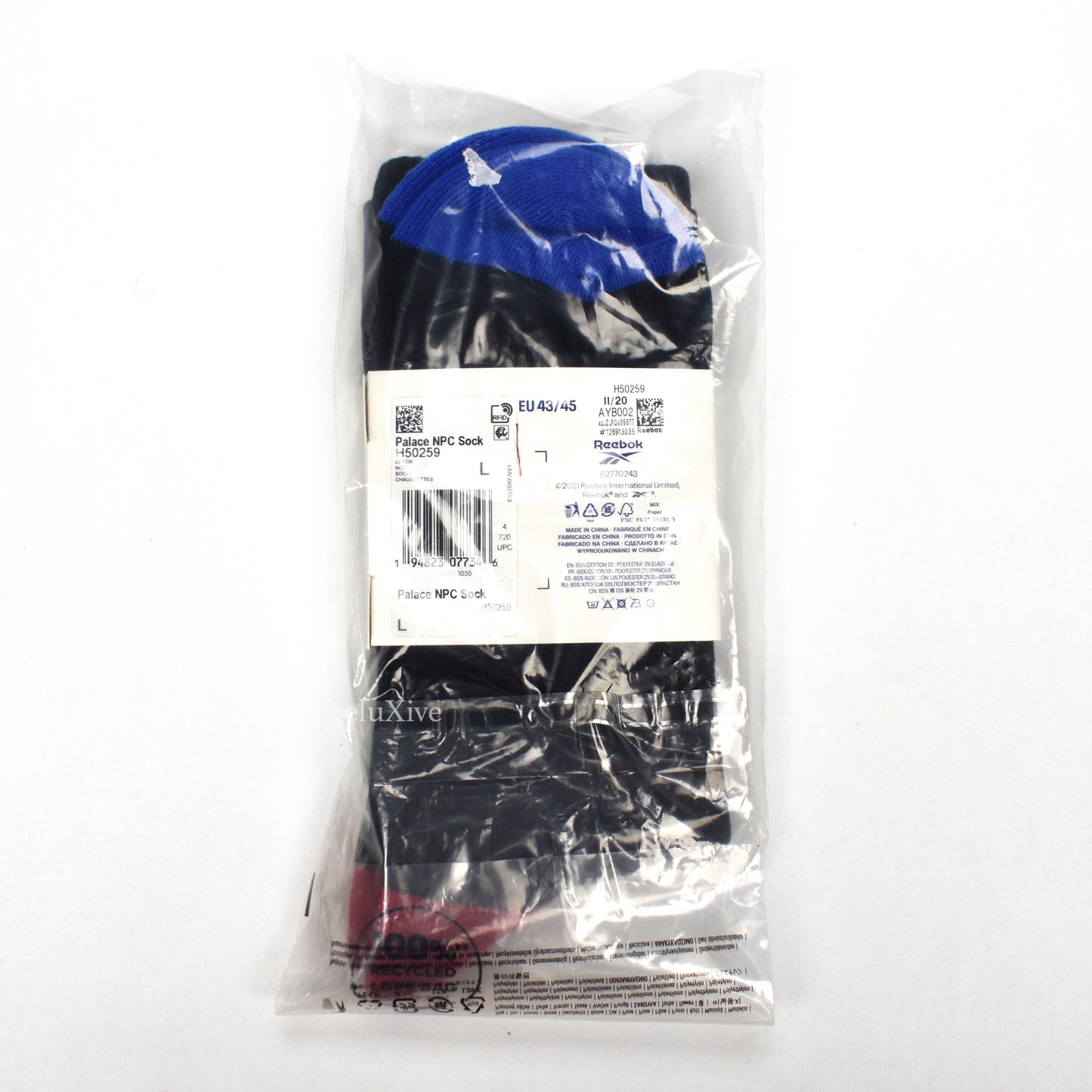 Palace x Reebok - Wreath Logo Socks (Black)