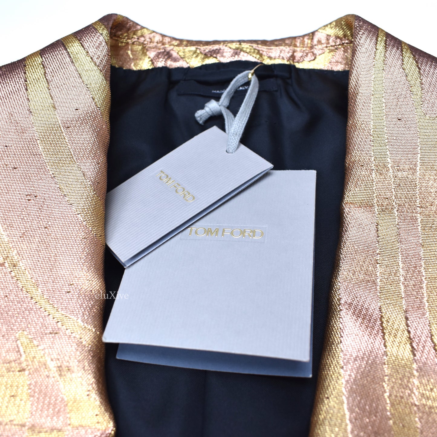 Tom Ford - Gold Swirl Woven Blazer