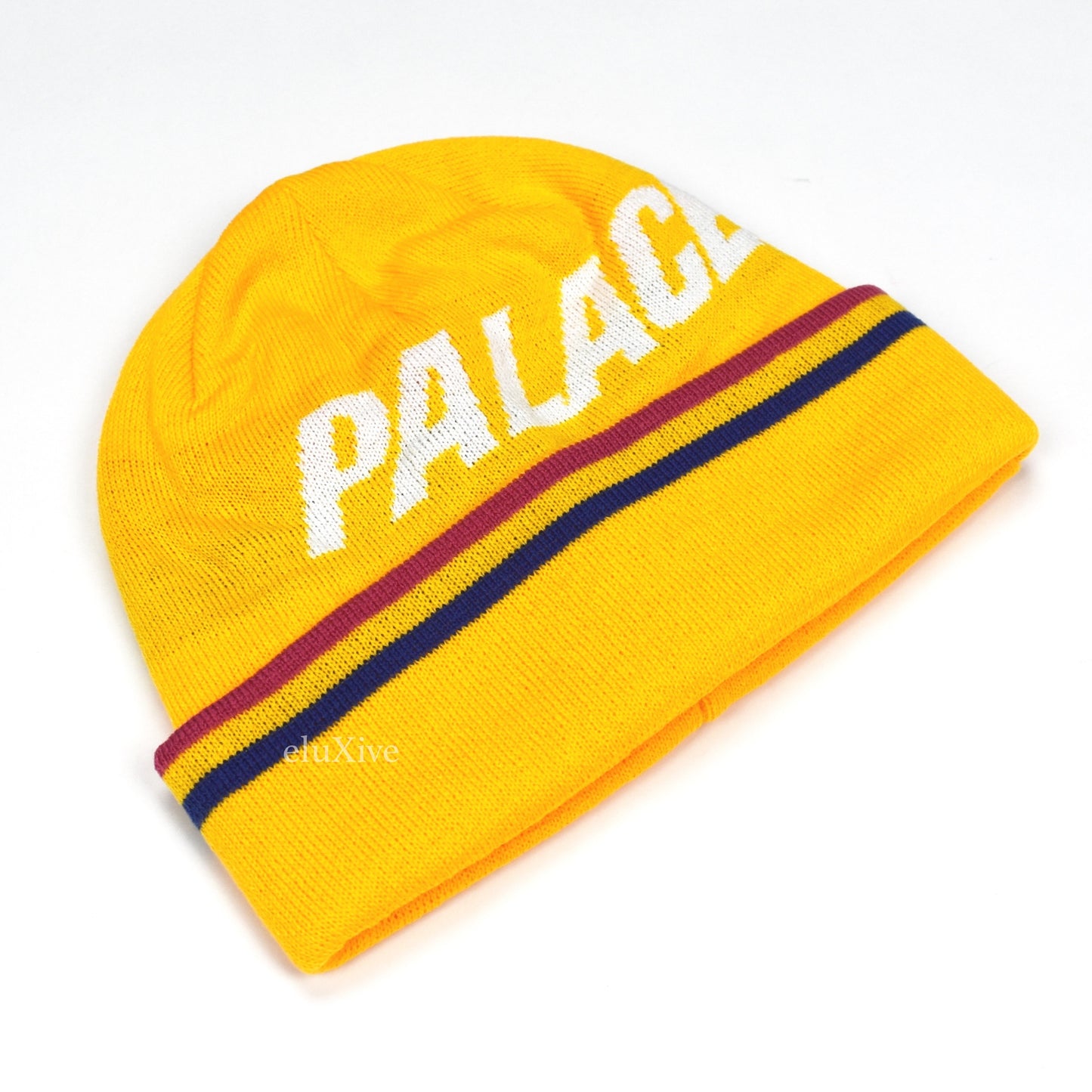 Palace - Ferghouse Logo Knit Beanie (Yellow)