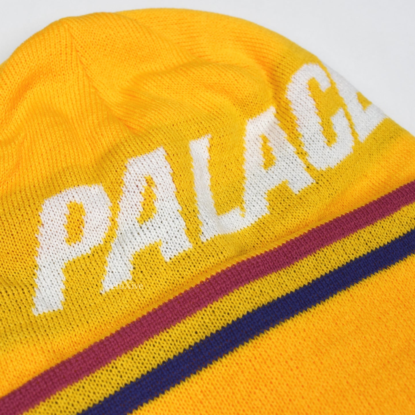 Palace - Ferghouse Logo Knit Beanie (Yellow)