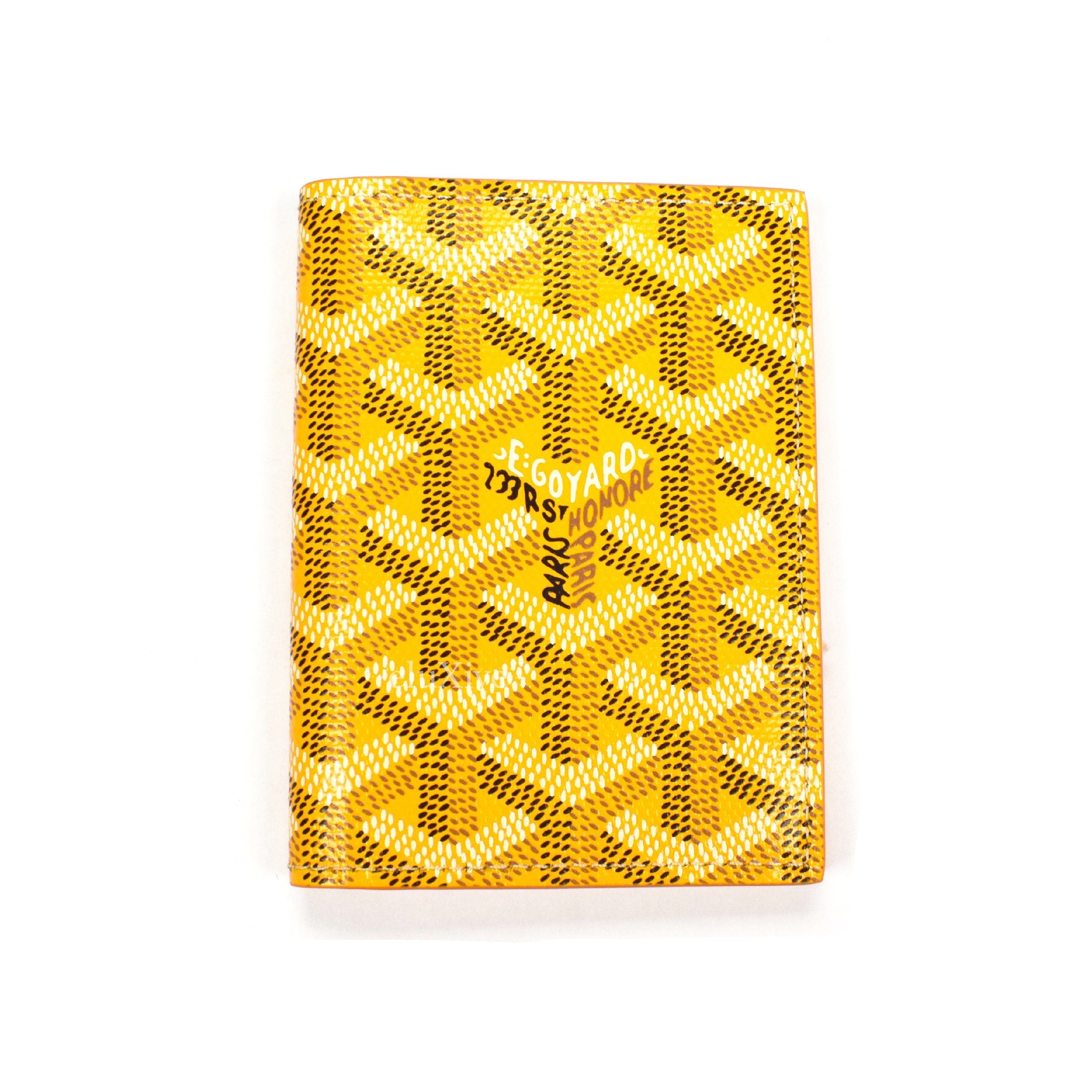 Goyard Yellow Goyardine Coated Canvas St. Marc Bifold Card Holder Goyard