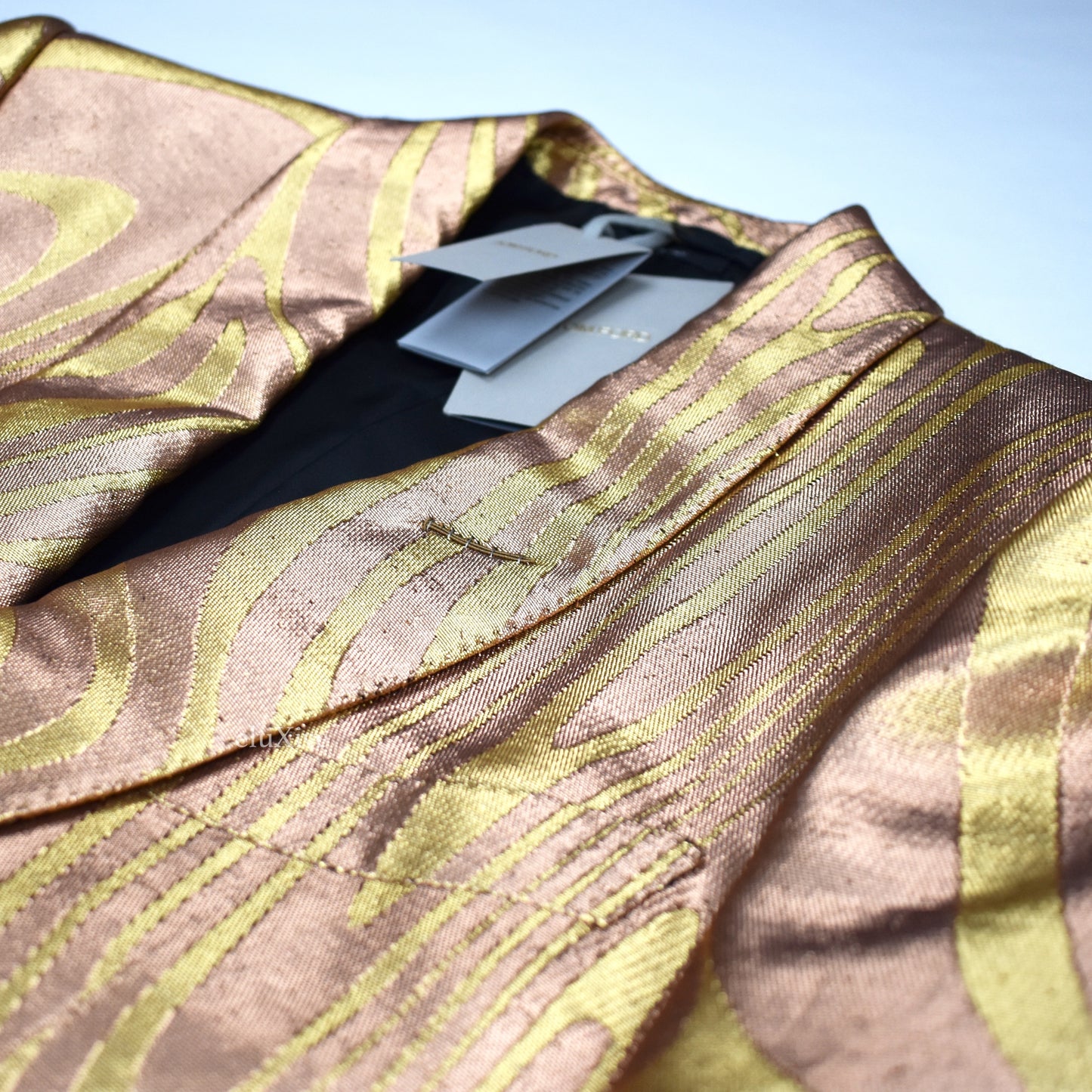 Tom Ford - Gold Swirl Woven Blazer