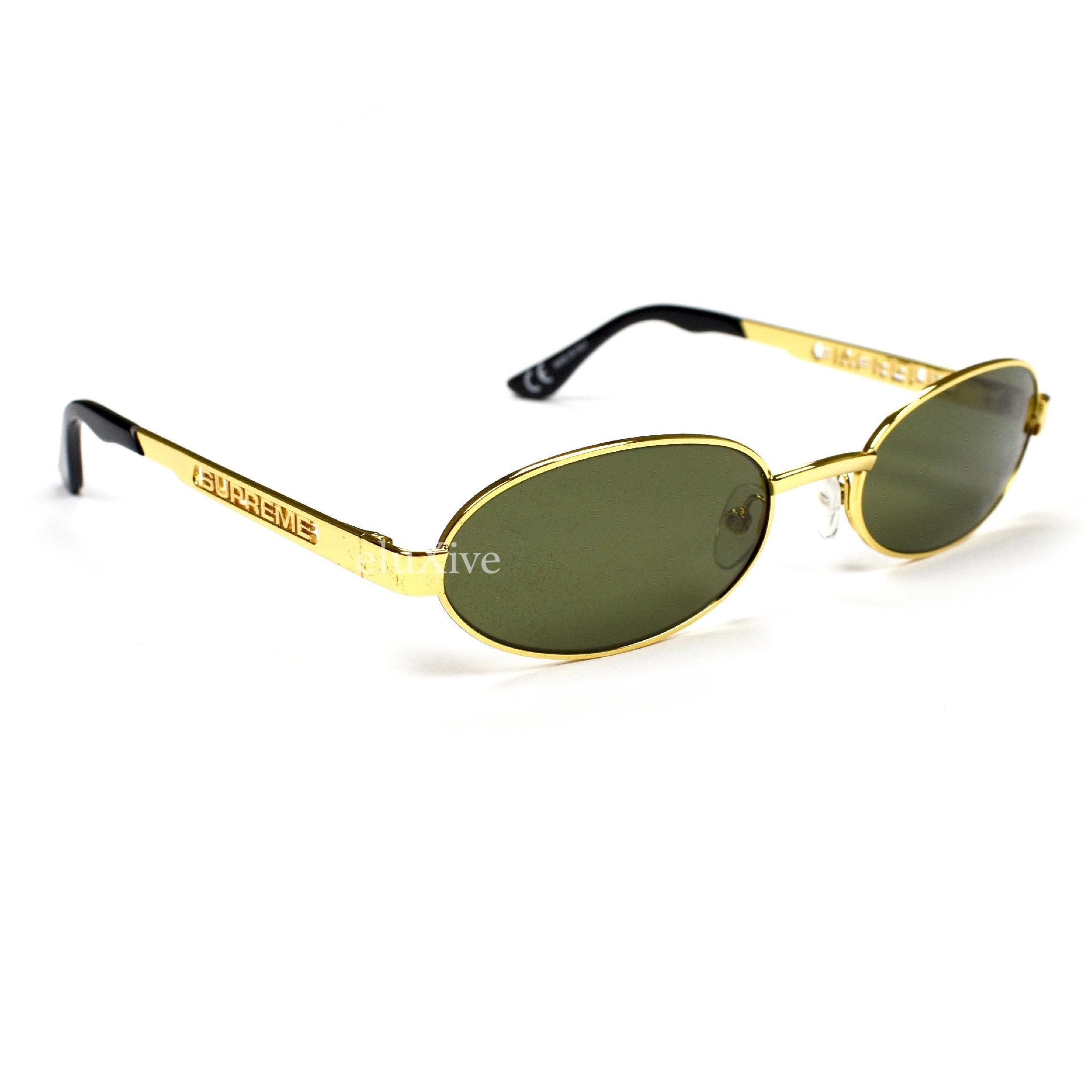 Supreme - Gold Oval Brooks Sunglasses – eluXive