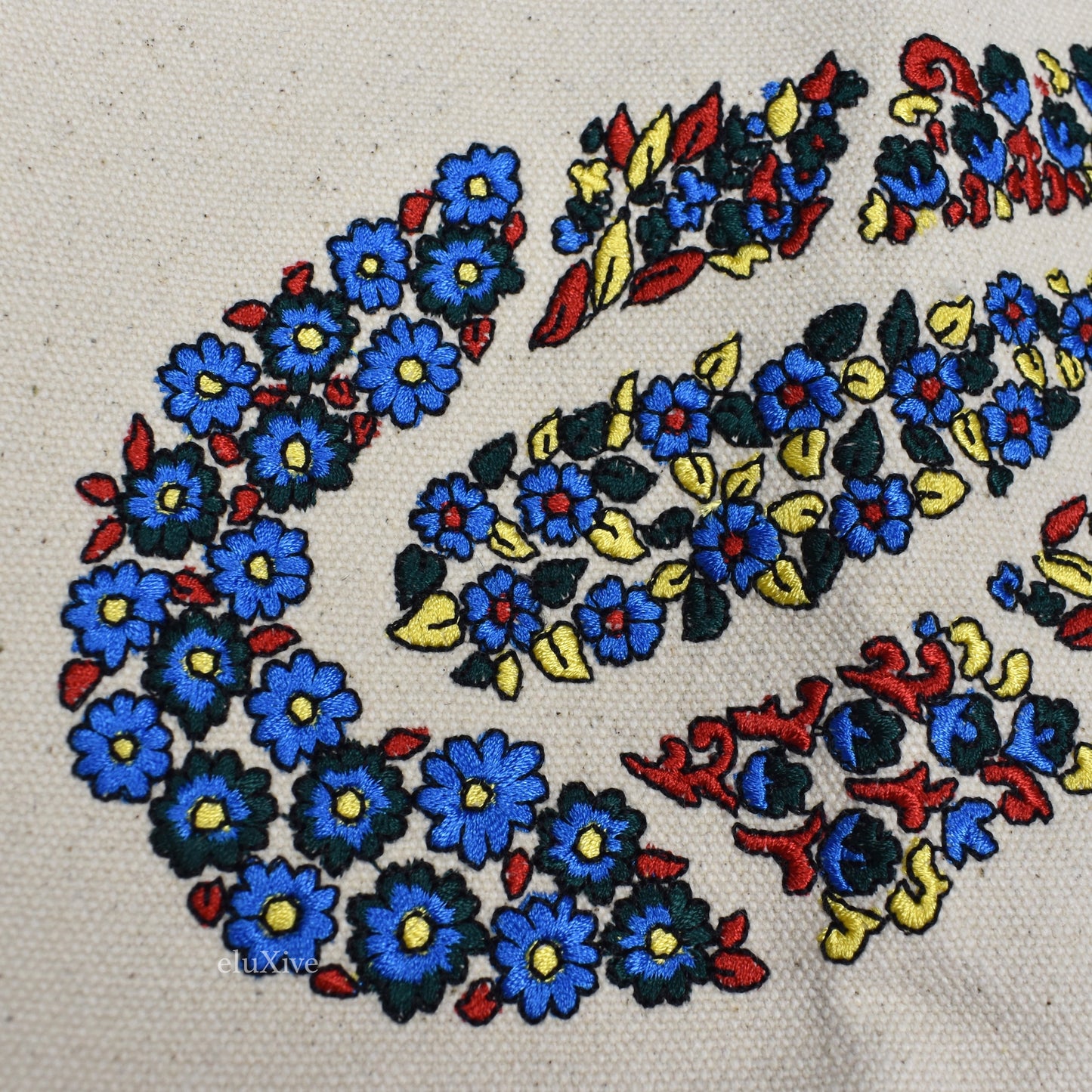 Noah - Paisley Embroidered Logo Tote Bag